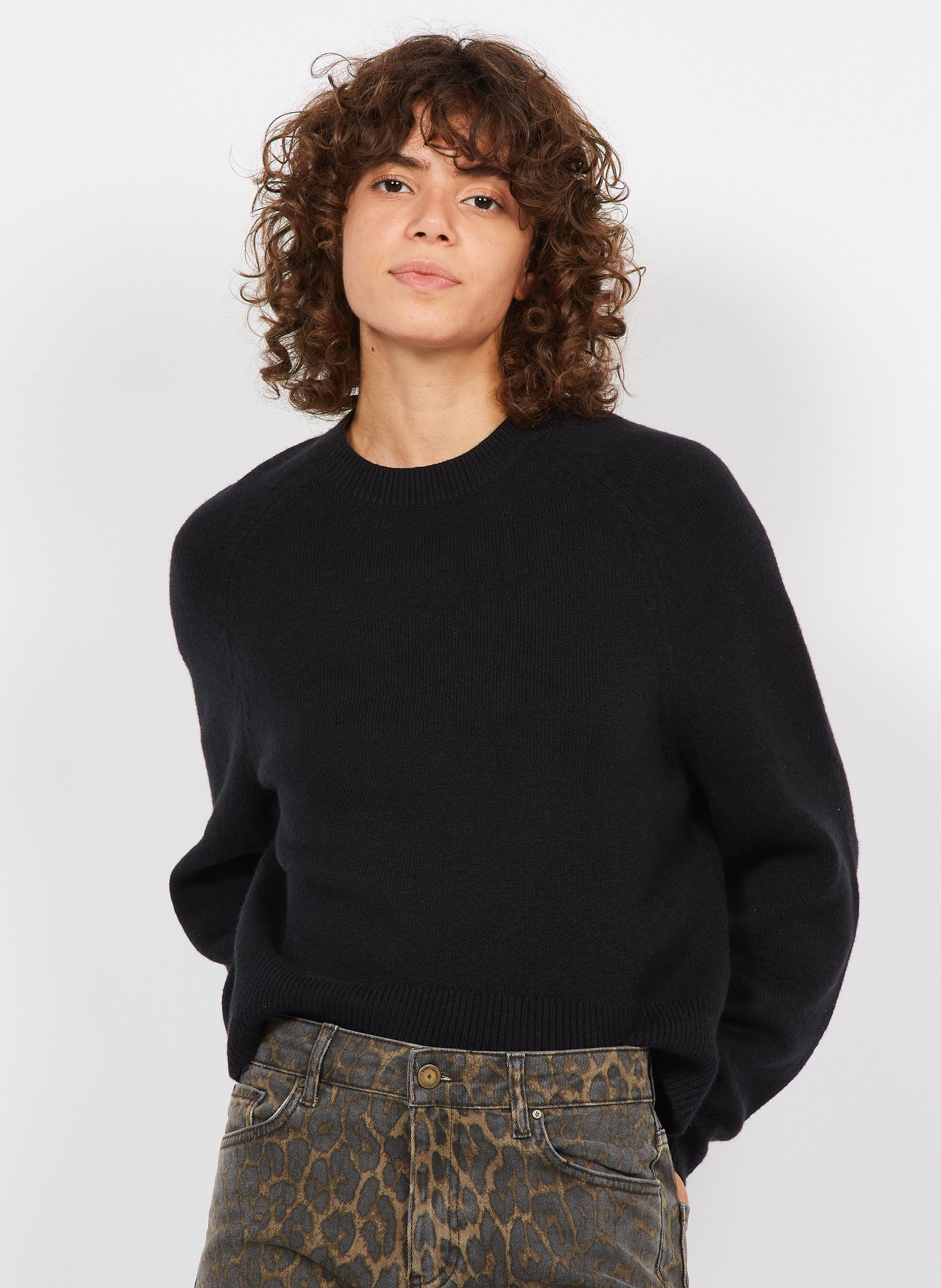 Mode Sweaters Gebreide truien Marc O’Polo Marc O\u2019Polo Gebreide trui zwart gestippeld casual uitstraling 