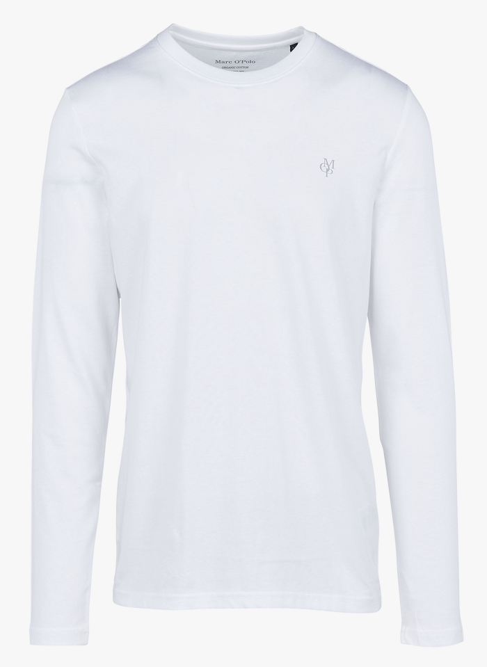 Afwijken domesticeren steenkool Katoenen, Slim-fit T-shirt Met Ronde Hals 100-white Marc O'polo - Heren |  Place des Tendances