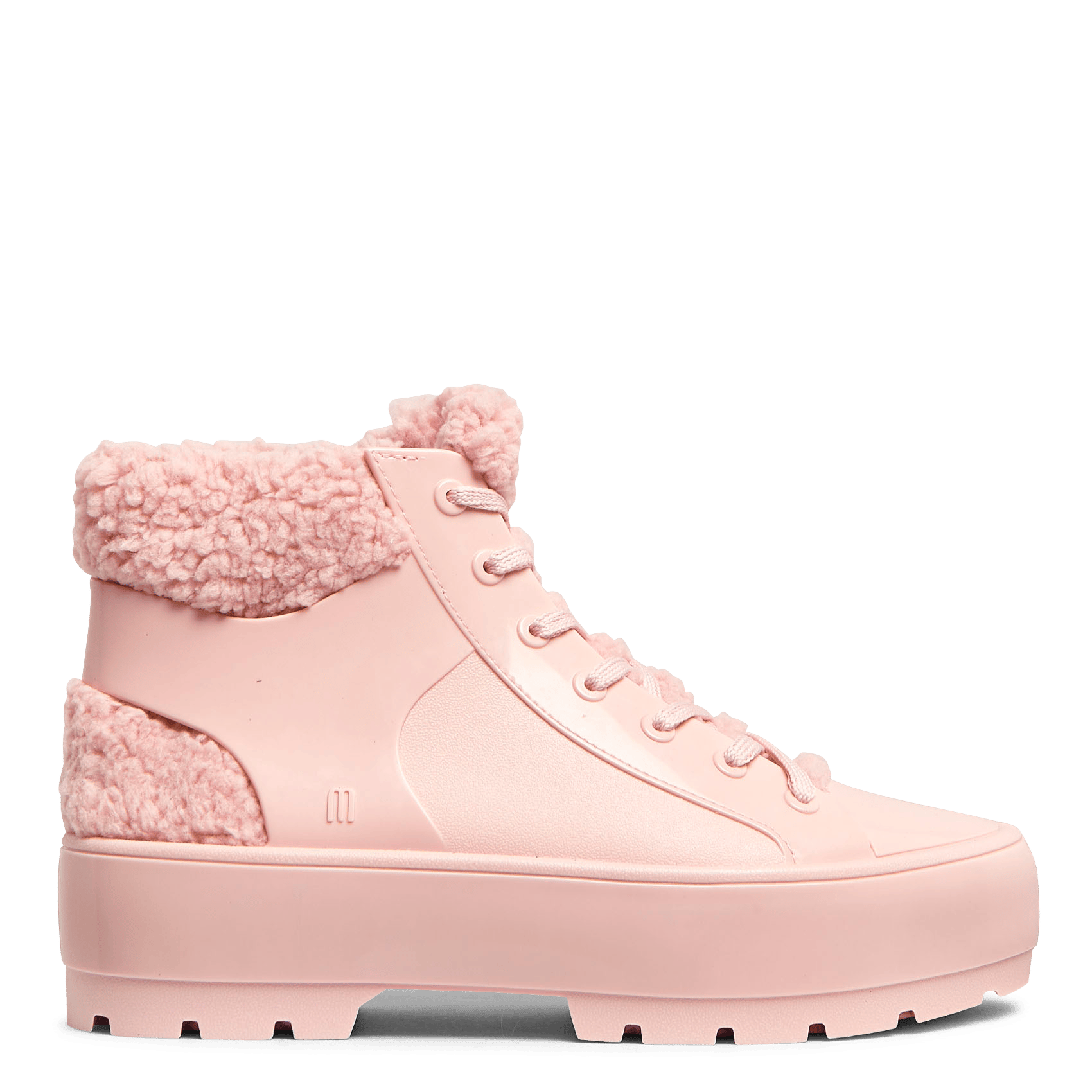 Sale Hoge, Gevoerde Sneakers Van Pvc Light Pink Melissa - Dames | Place des  Tendances