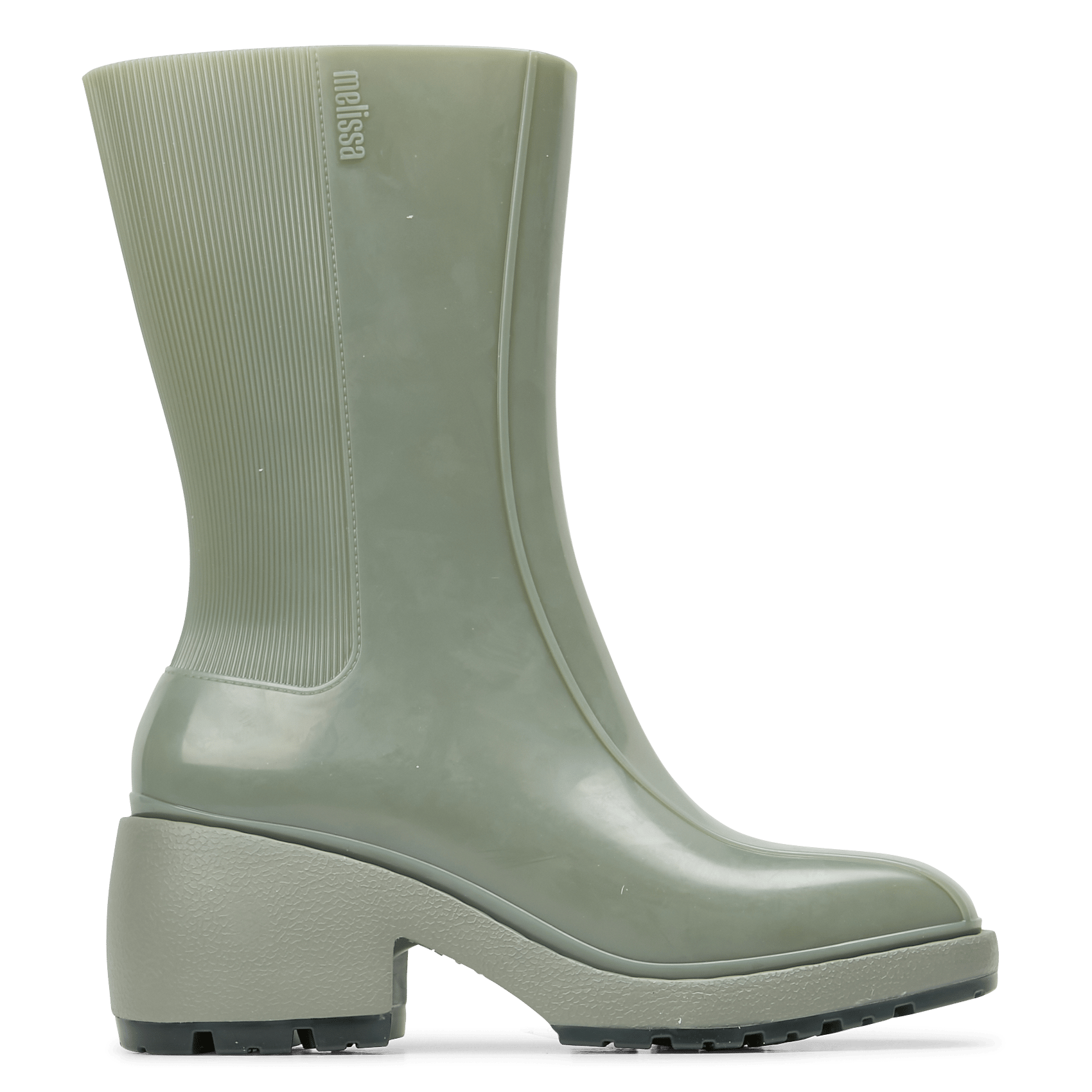 Laarzen voor Pimkie Rubber Laarzen Met Hak in het Groen Dames Schoenen voor  voor Laarzen voor Enkellaarzen allware.com.br