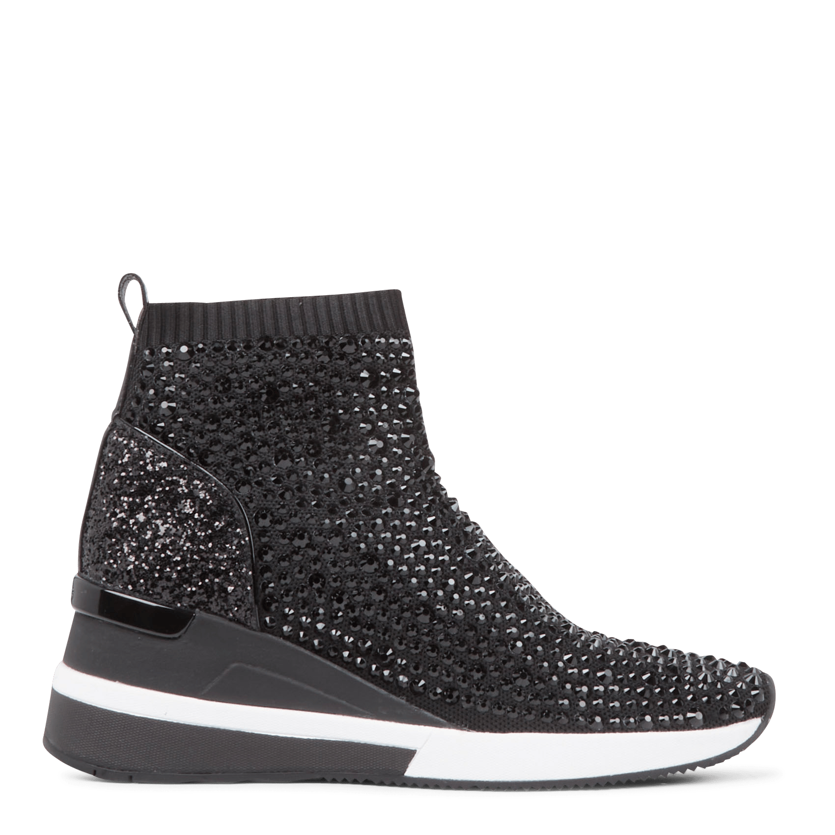 Hoge, 'sokkenachtige' Sneakers Van Stretchtricot Black Michael Kors - Dames  | Place des Tendances