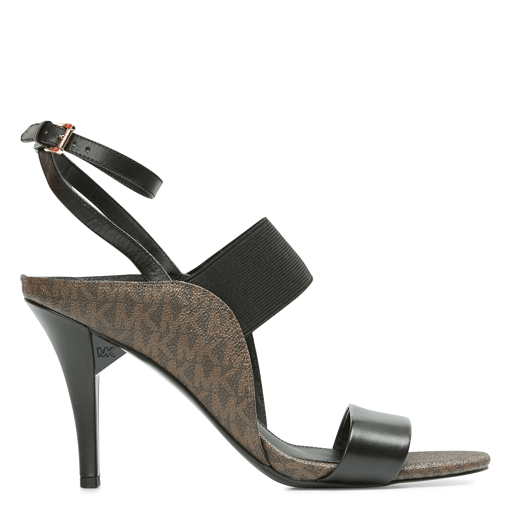 Sale Leren Sandalen Met Hak En Logo Blk/brown Michael Kors - Dames | Place  des Tendances