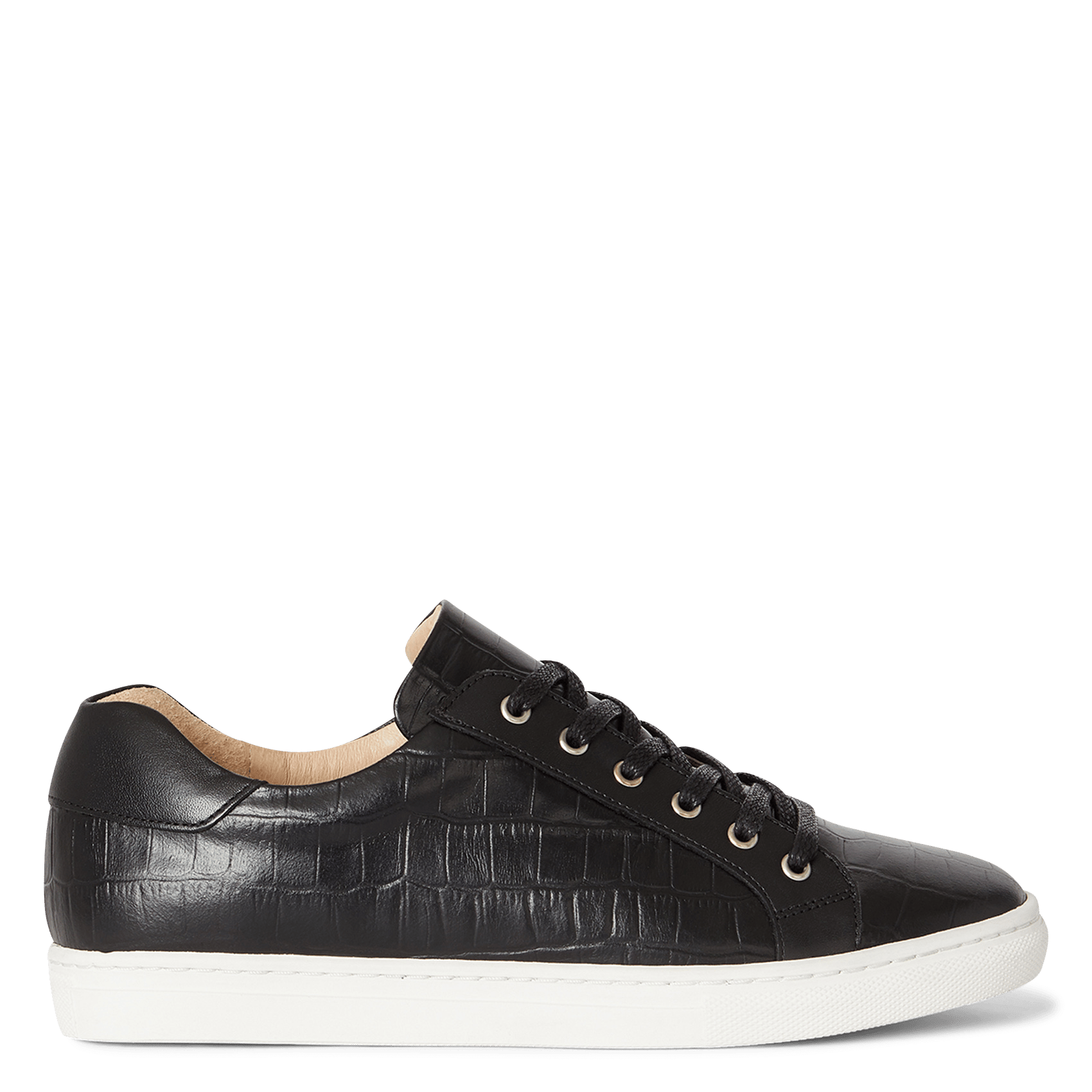 Lage, Leren Sneakers Met Krokodillenmotief Noir Minelli - Dames | Place des  Tendances
