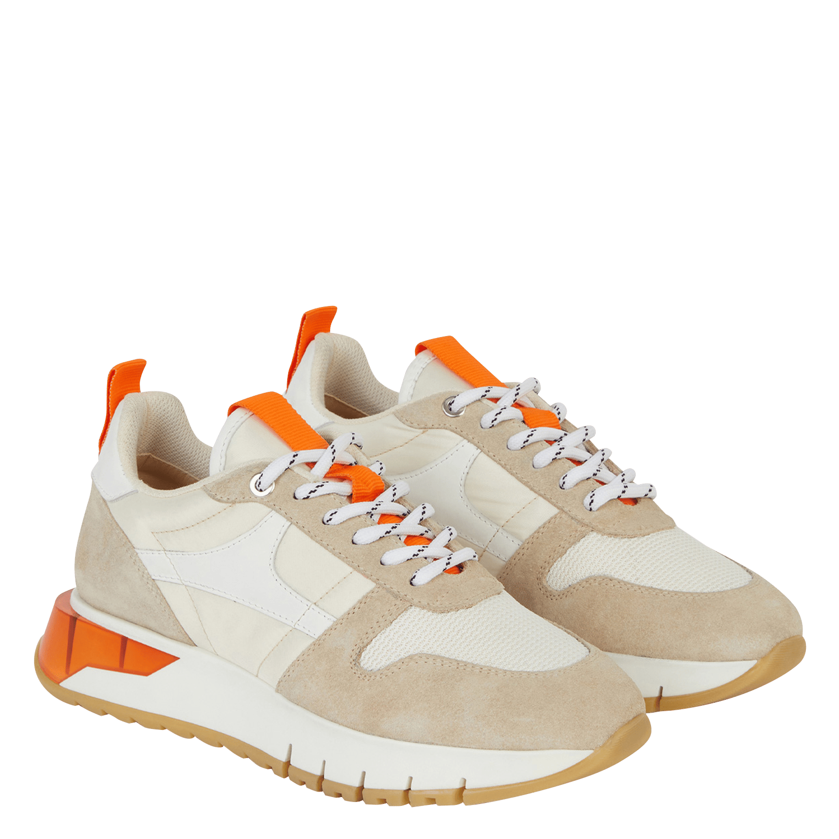 Lage Sneakers Orange-beige Minelli - Dames | Place des Tendances