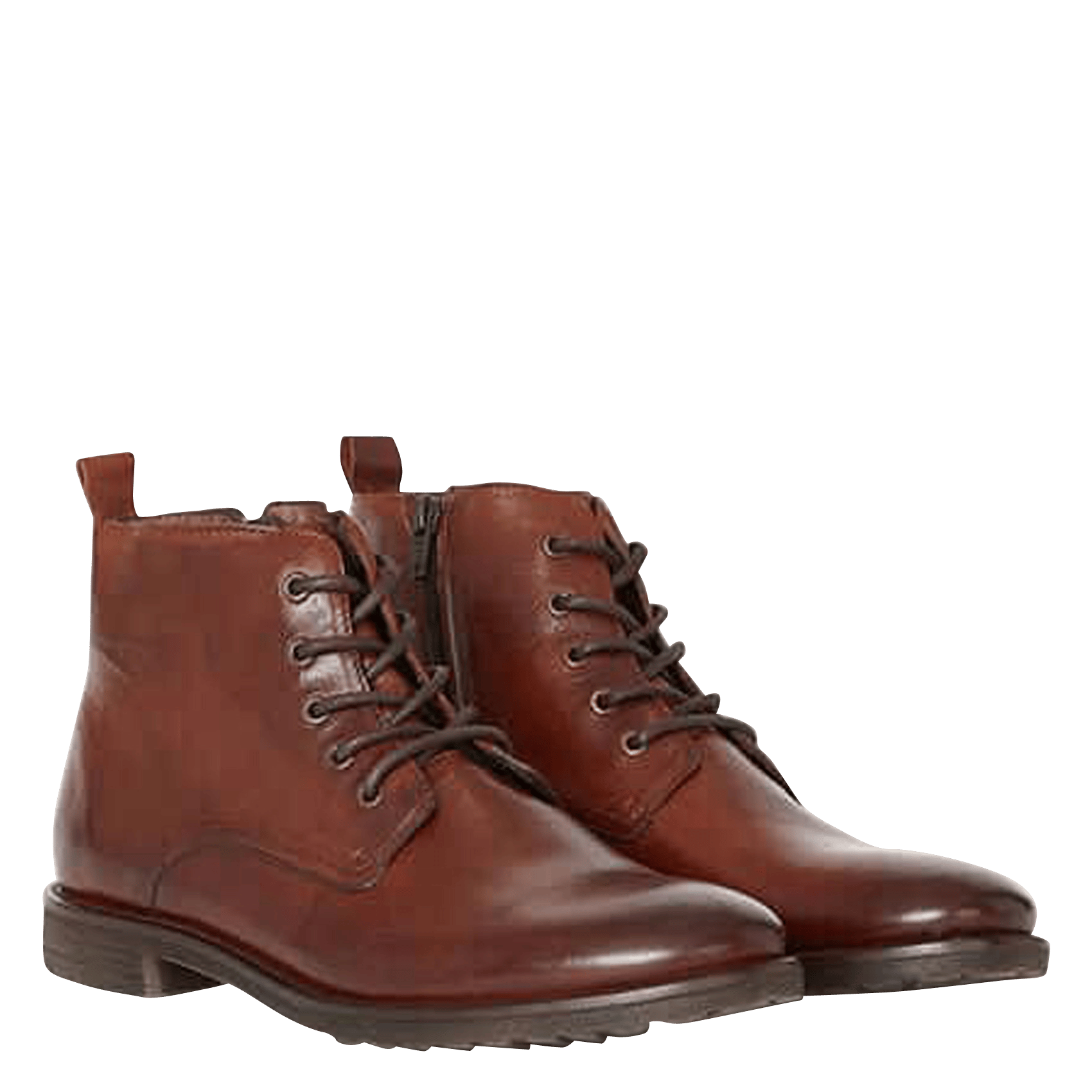 Leren Boots Cognac Minelli - Heren | Place des Tendances