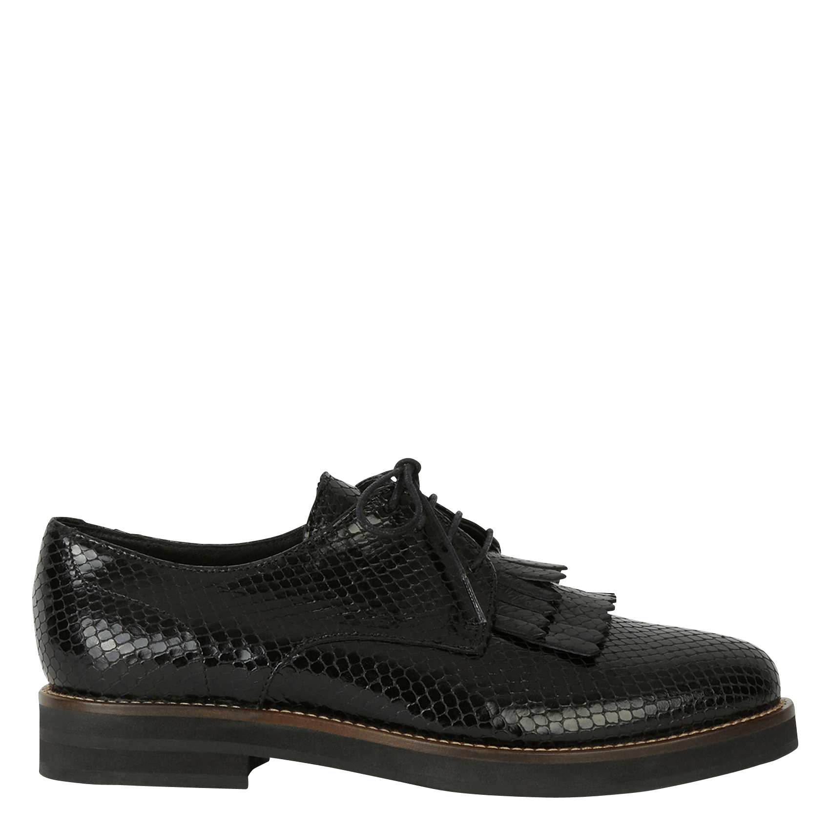 Sale Leren Derby's Noir Minelli - Dames | Place des Tendances