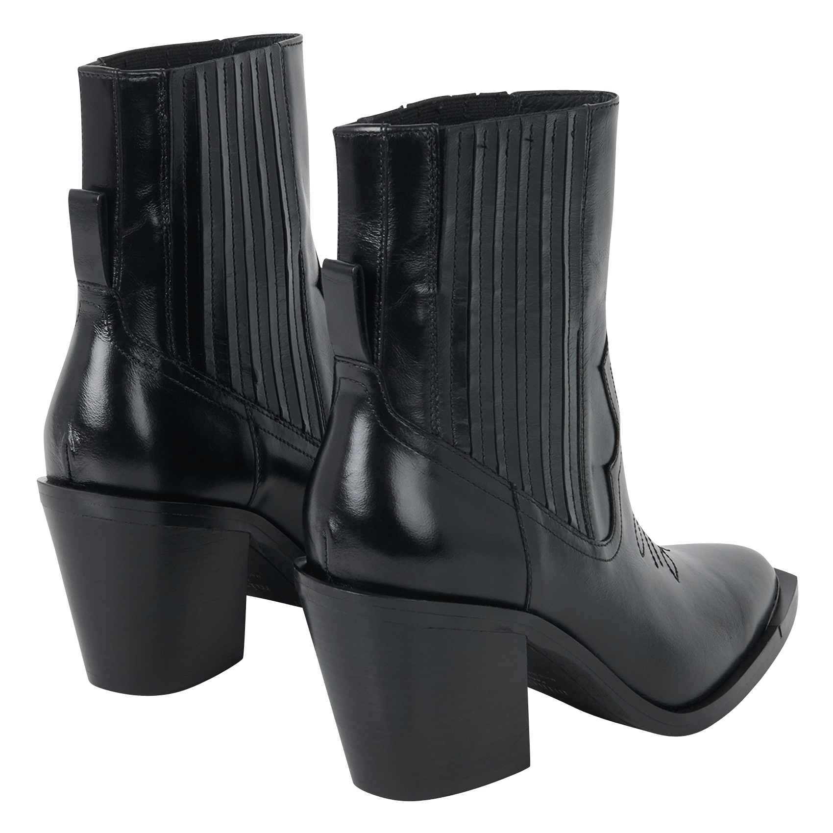 Leren Enkellaarzen Met Spitse Neus Noir Minelli - Dames | Place des  Tendances