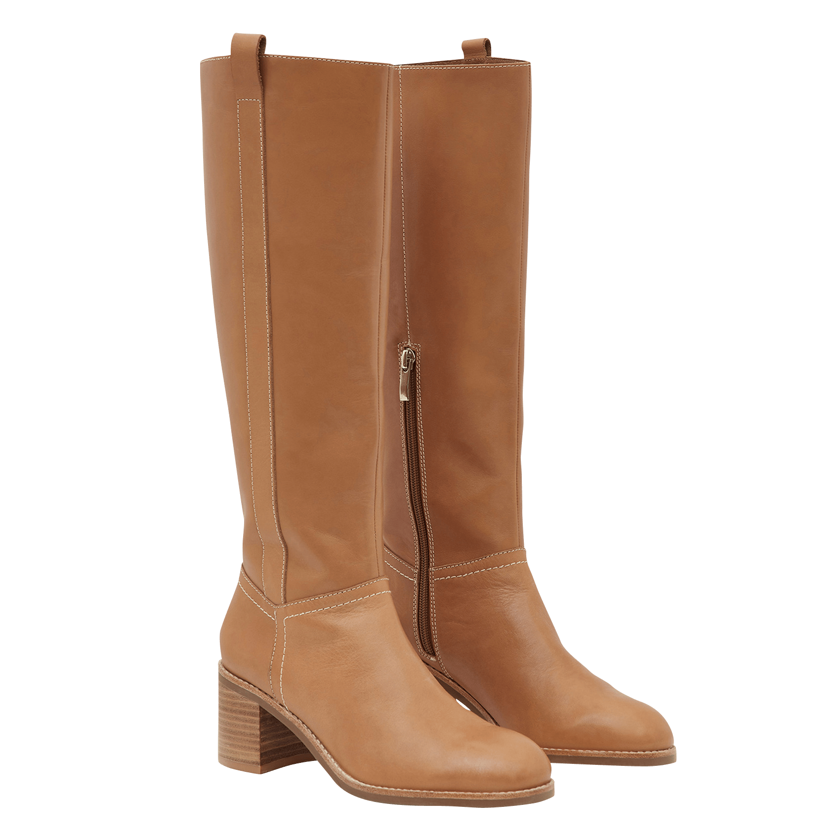 Sale Leren Laarzen Met Hak Cuir Minelli - Dames | Place des Tendances