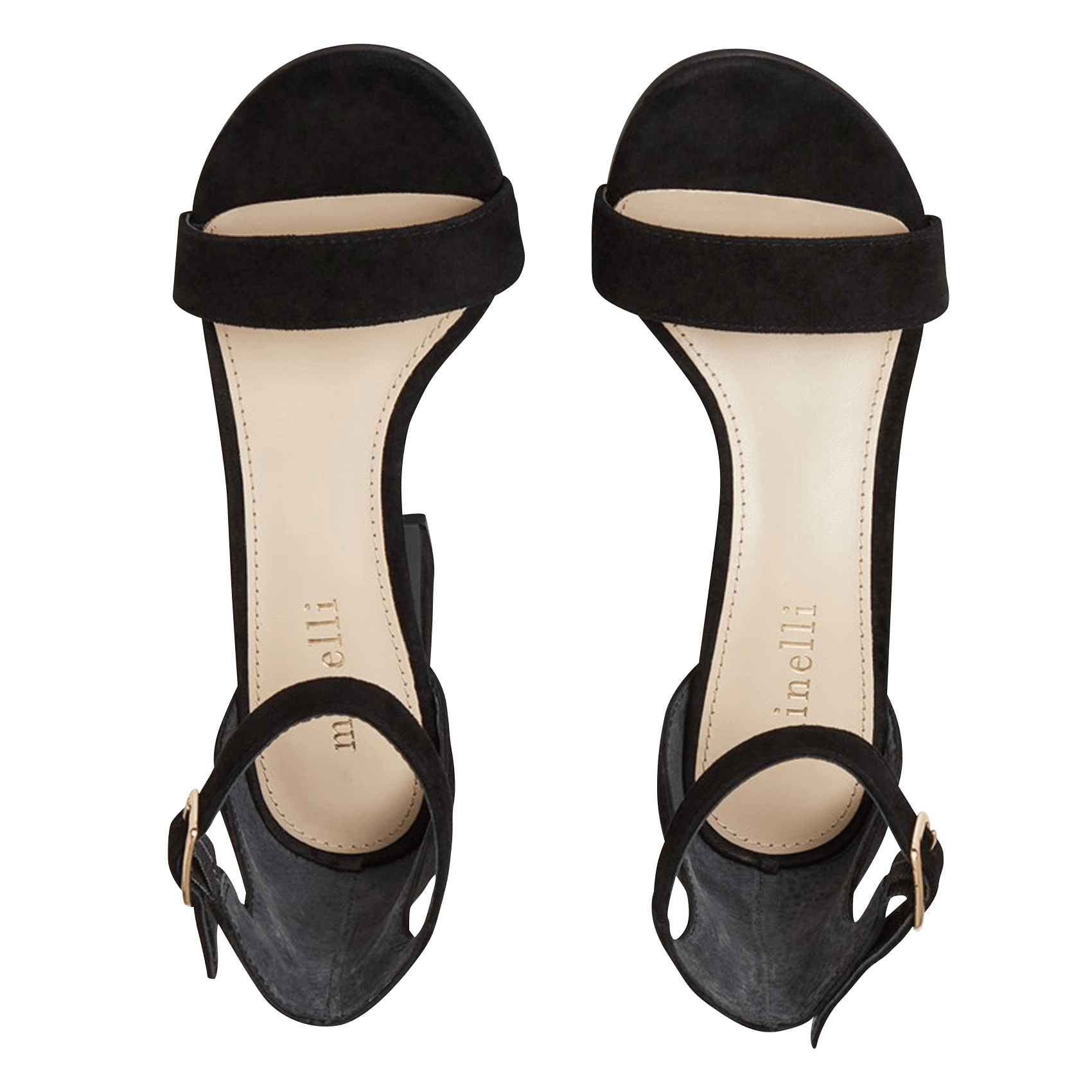 Leren Sandalen Met Hak Noir Minelli - Dames | Place des Tendances