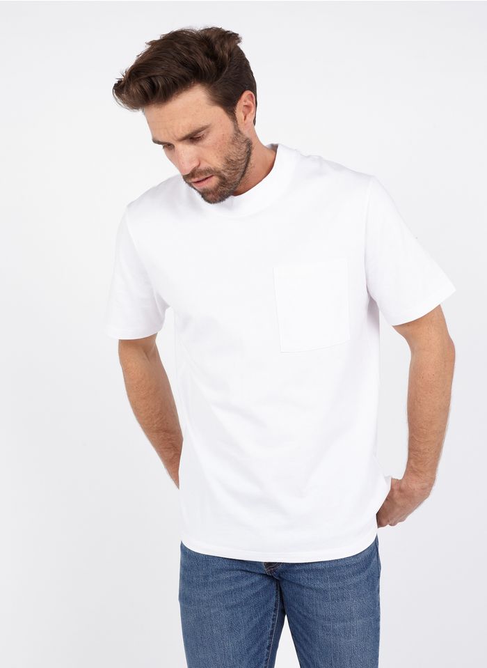 MINIMUM Regular-fit T-shirt van biokatoen met ronde hals | Wit