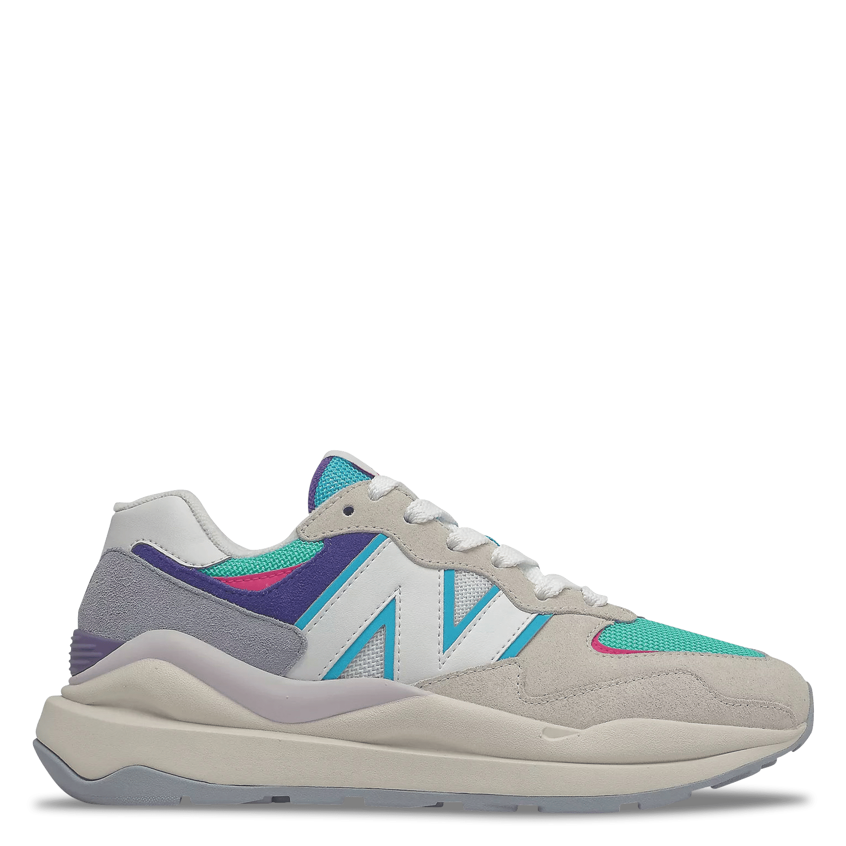 New Balance 574 suède sneakers grijs/lichtgrijs - Schoenen.nl