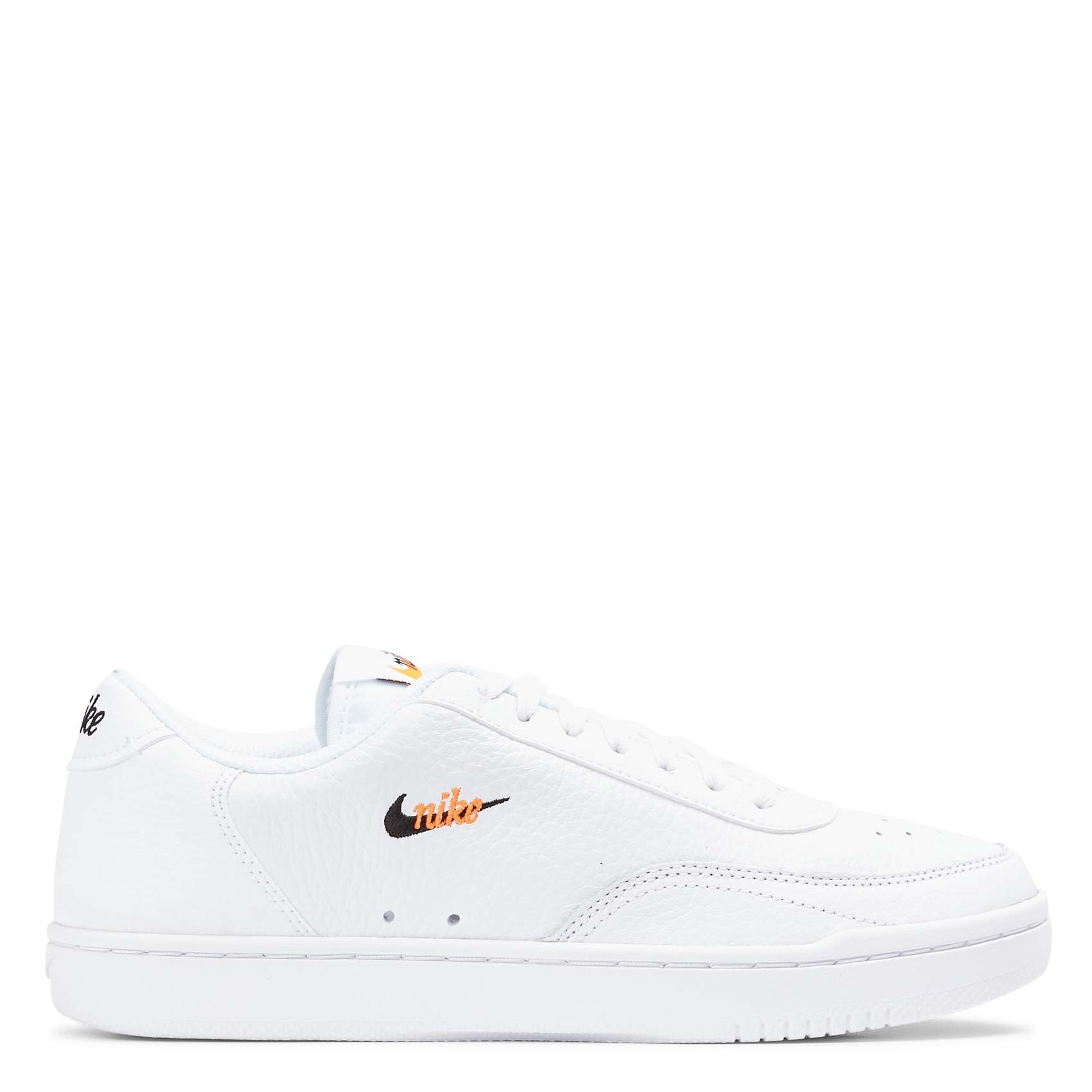 Leren Sneakers - Nike Court Vintage Prm White/black-total Orange Nike -  Dames | Place des Tendances