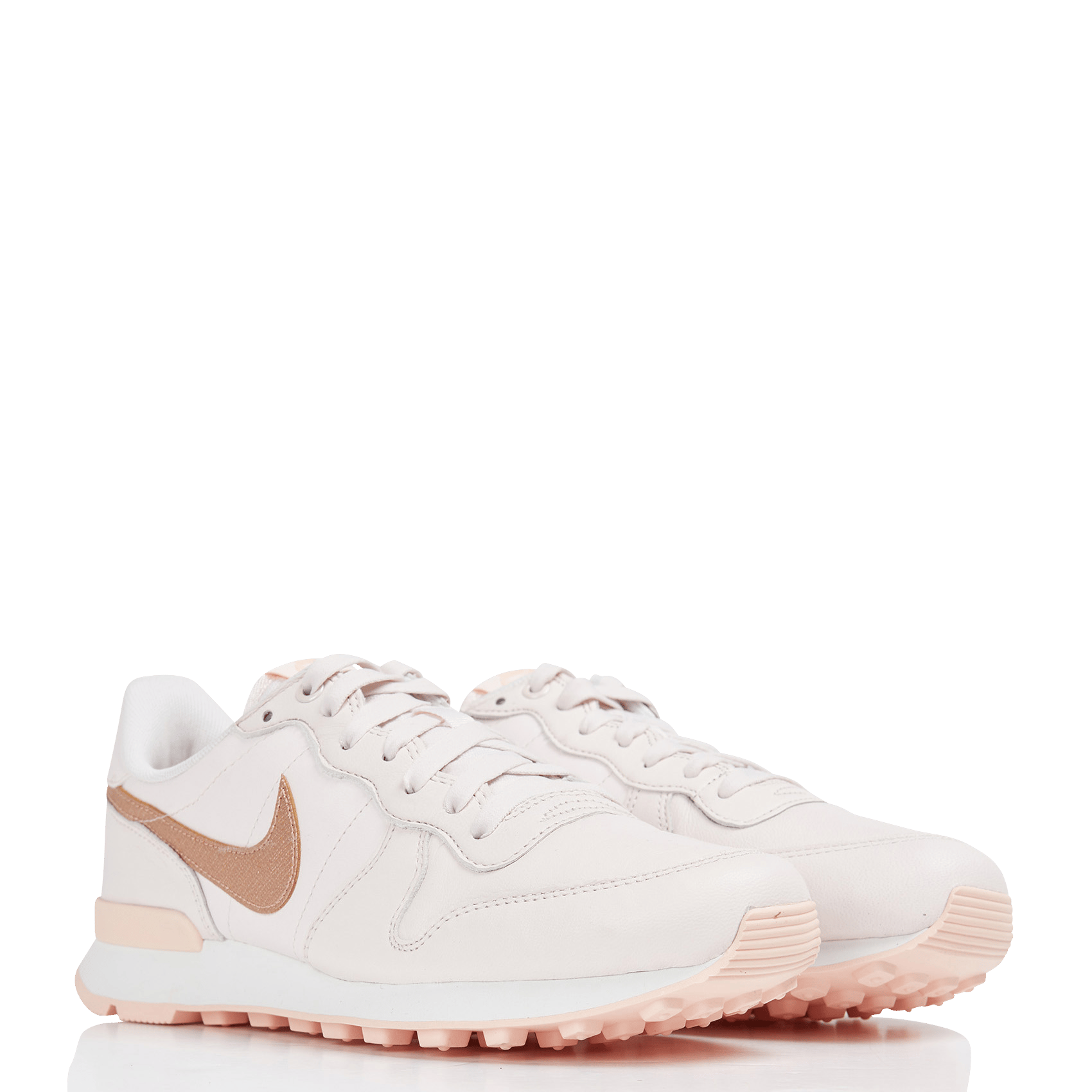 Nike Internationalist - Sneakers Van Leer En Mesh Light Soft Pink/mtlc Red  Bronze Nike - Dames | Place des Tendances