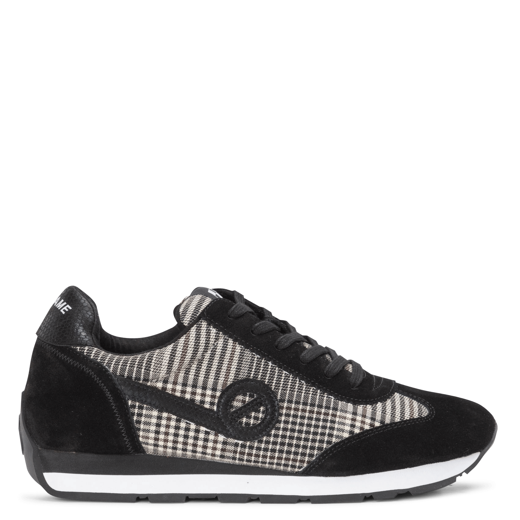 Sale Lage Sneakers Van Materiaalmix Black/dove No Name - Dames | Place des  Tendances