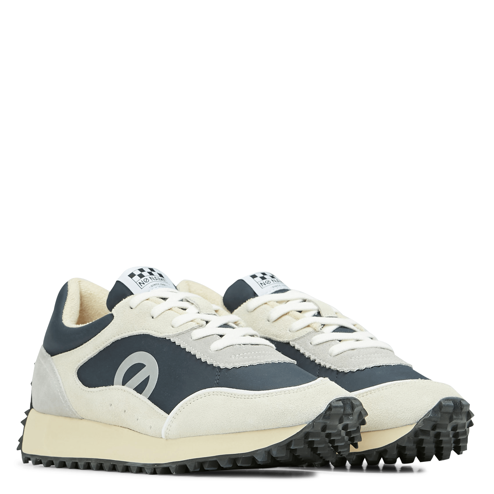 Sale Lage Sneakers Van Twee Materialen White/navy No Name - Dames | Place  des Tendances