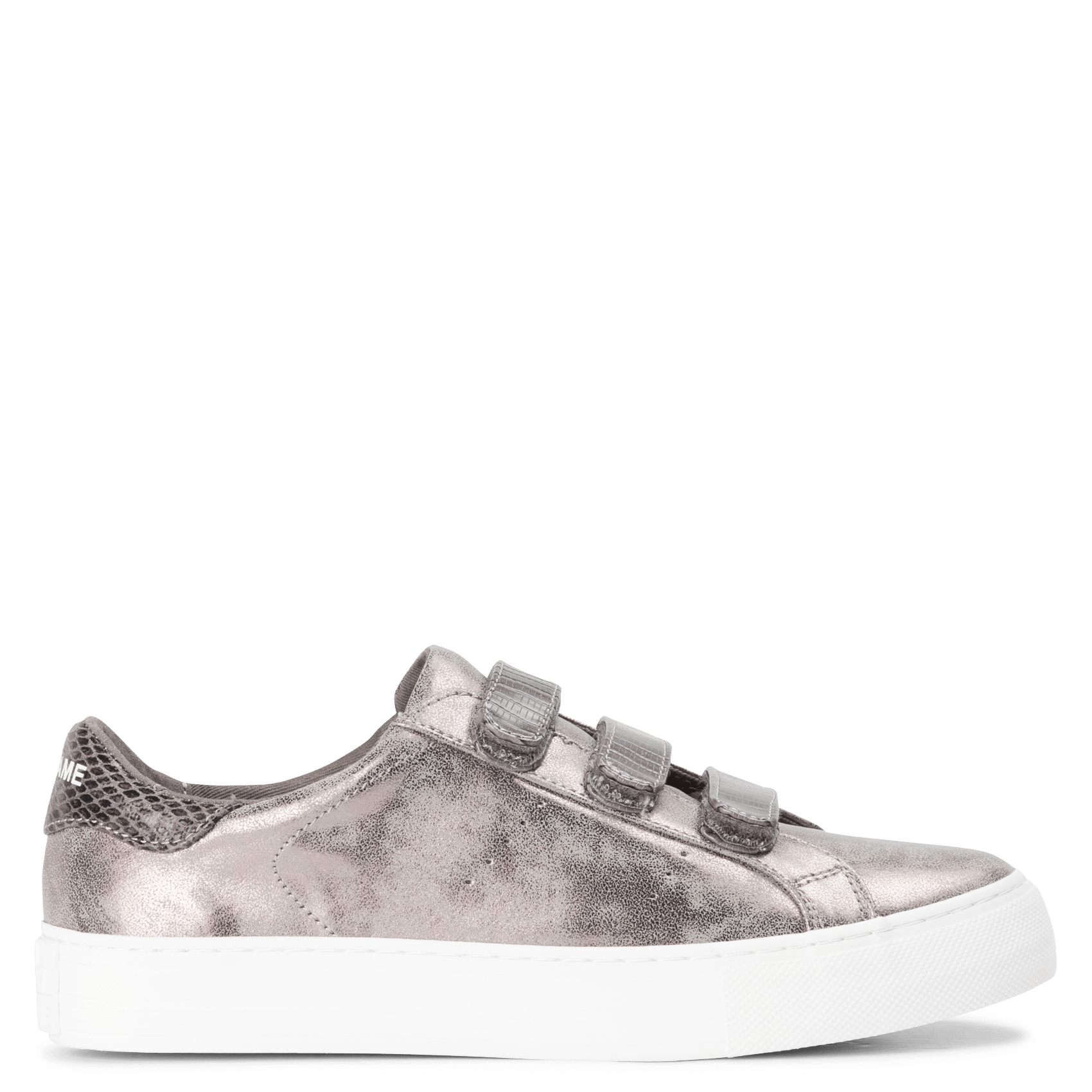Toral Dames Sneakers Zilver combi mid grove veter sneaker | Van den Assem