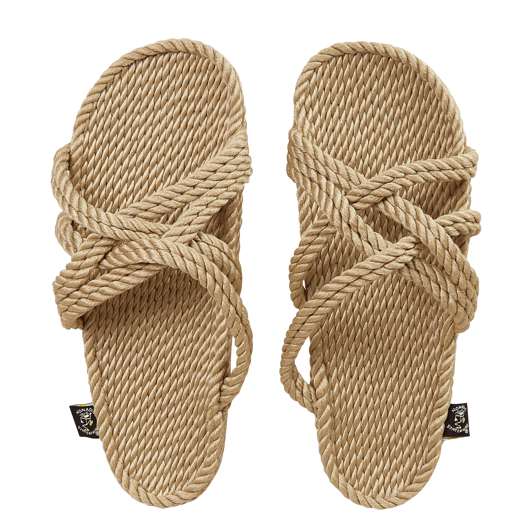 Platte Touwsandalen Beige Nomadic State Of Mind - Dames | Place des  Tendances