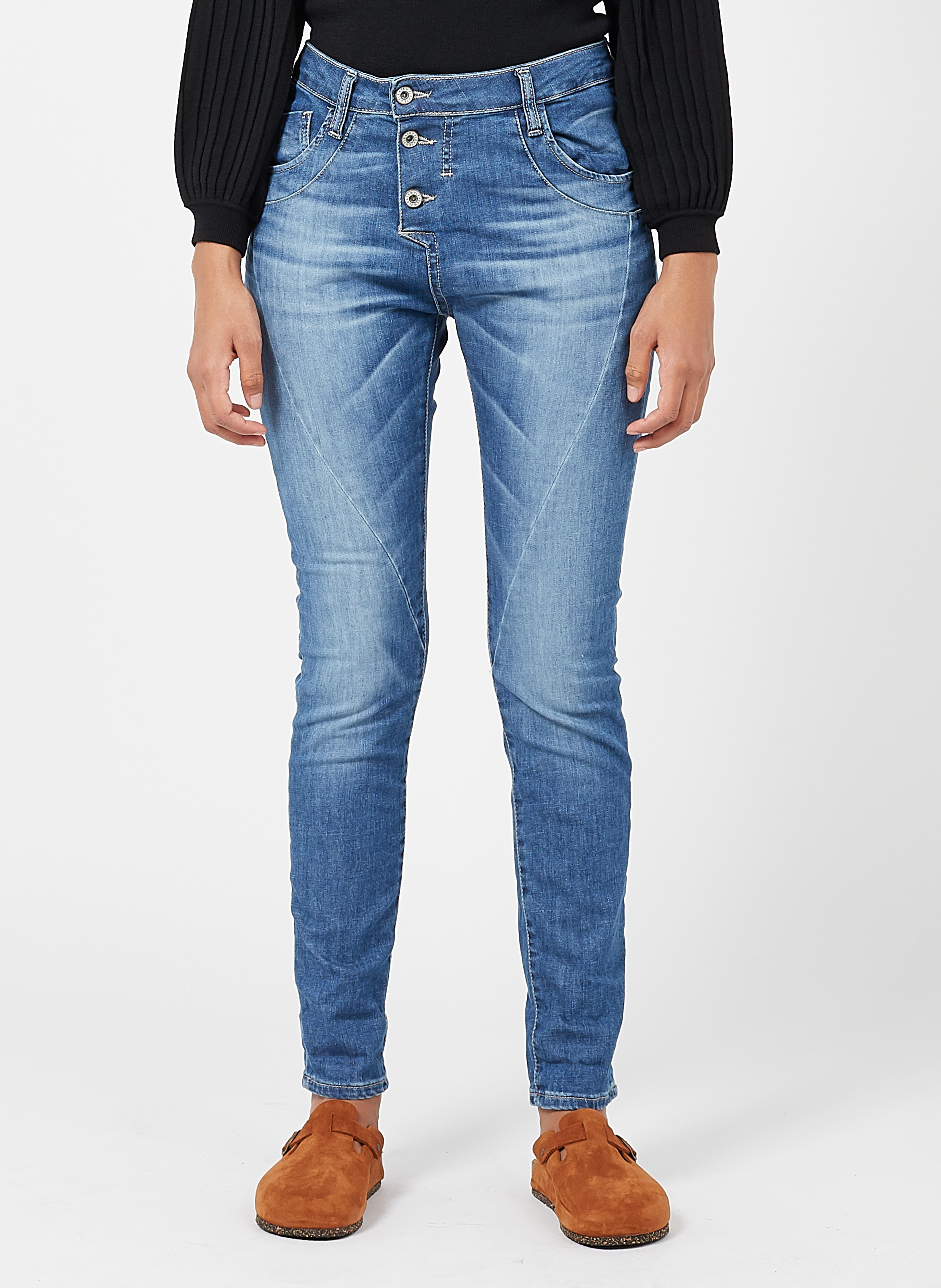 Boyfriendjeans Met Verwassen Effect Blu Denim Please Dames Place