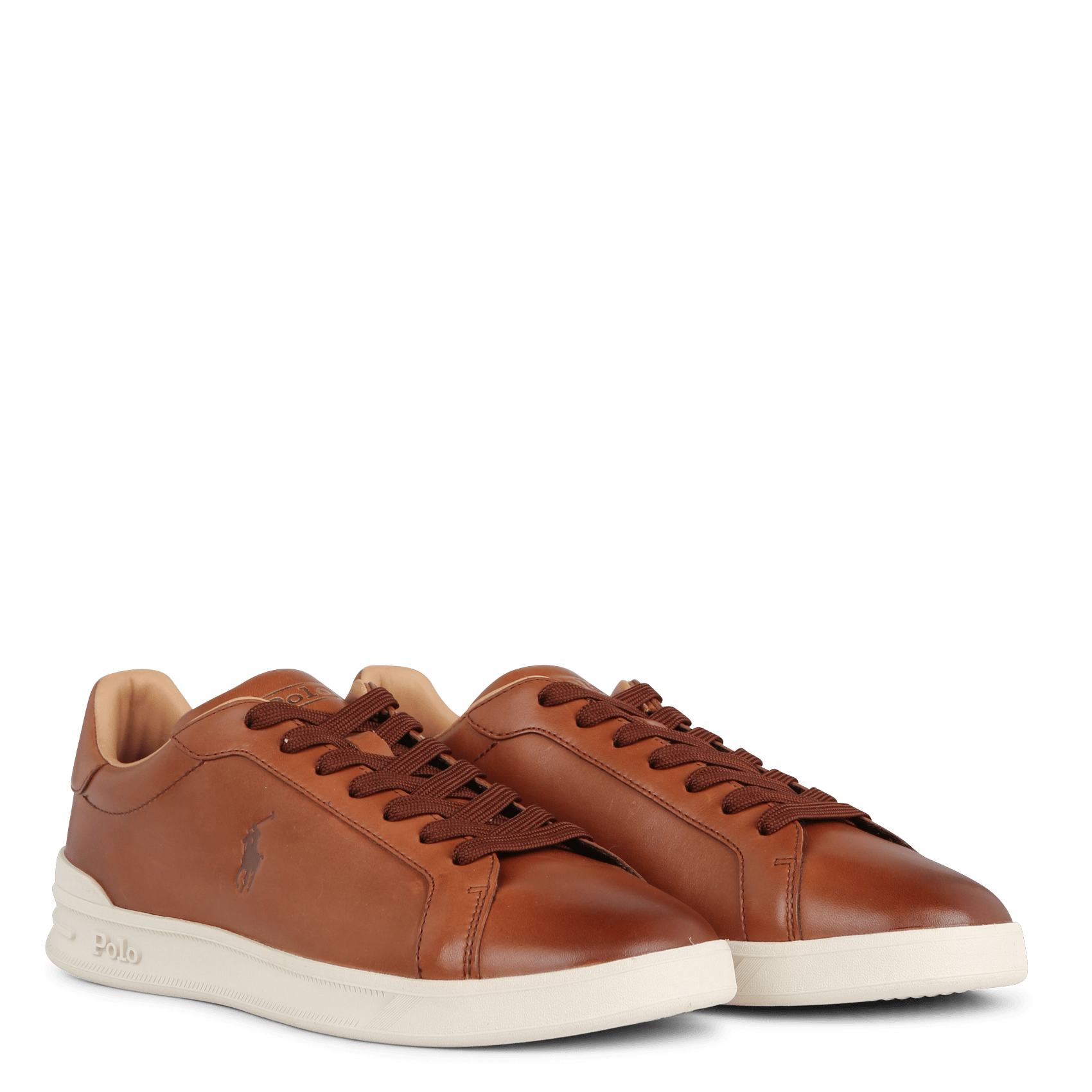 Lage, Leren Sneakers Brown Polo Ralph Lauren - Heren | Place des Tendances