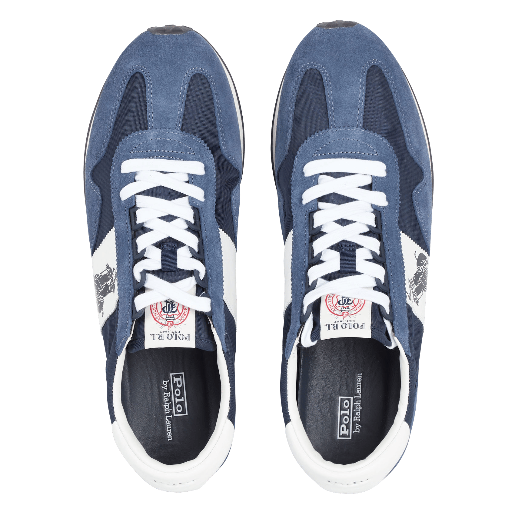 Lage Sneakers Van Stof En Leer Newport Navy/white Polo Ralph Lauren - Heren  | Place des Tendances