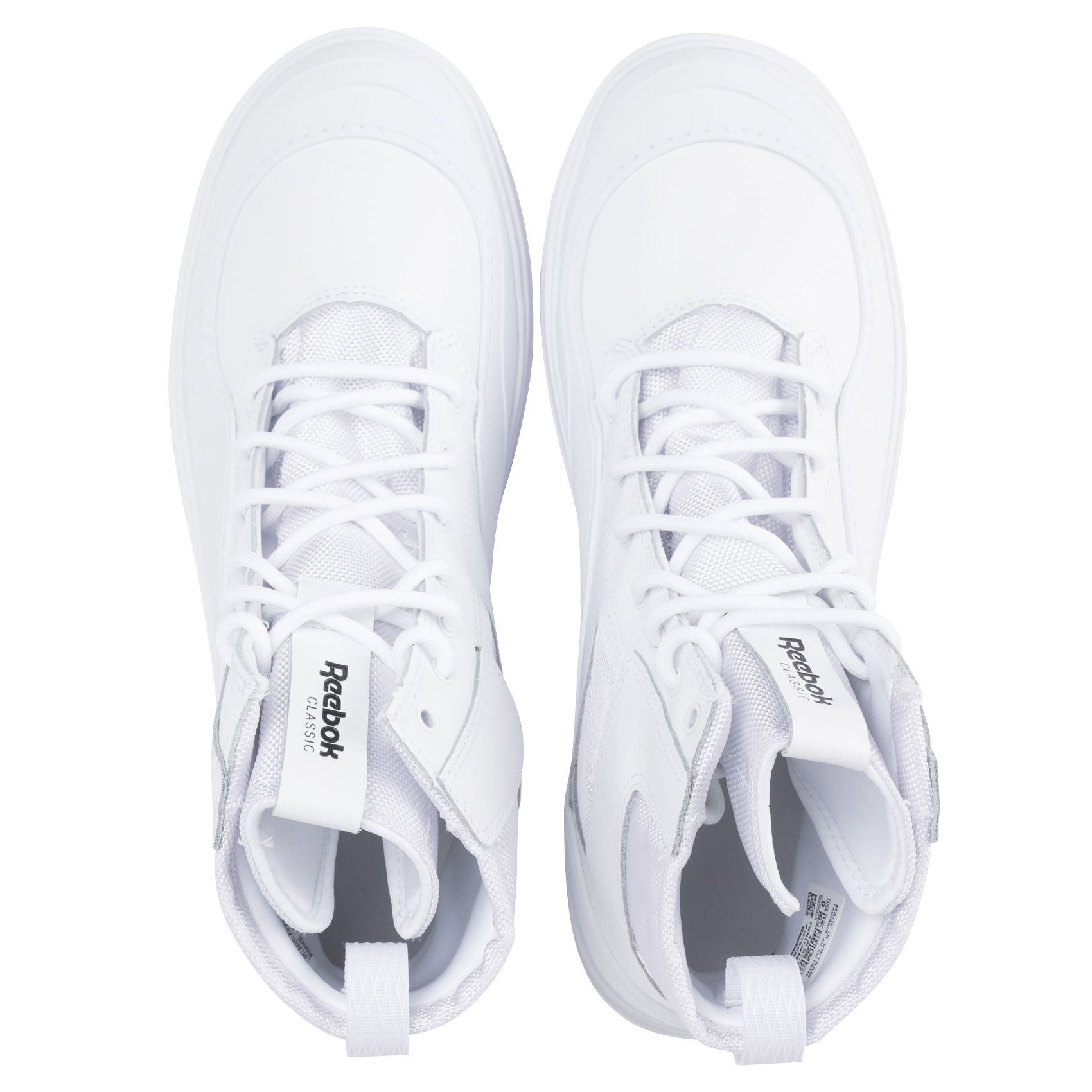 Sale Hoge, Leren Sneakers Ftwwht/ftwwht/nghblk Reebok - Dames | Place des  Tendances