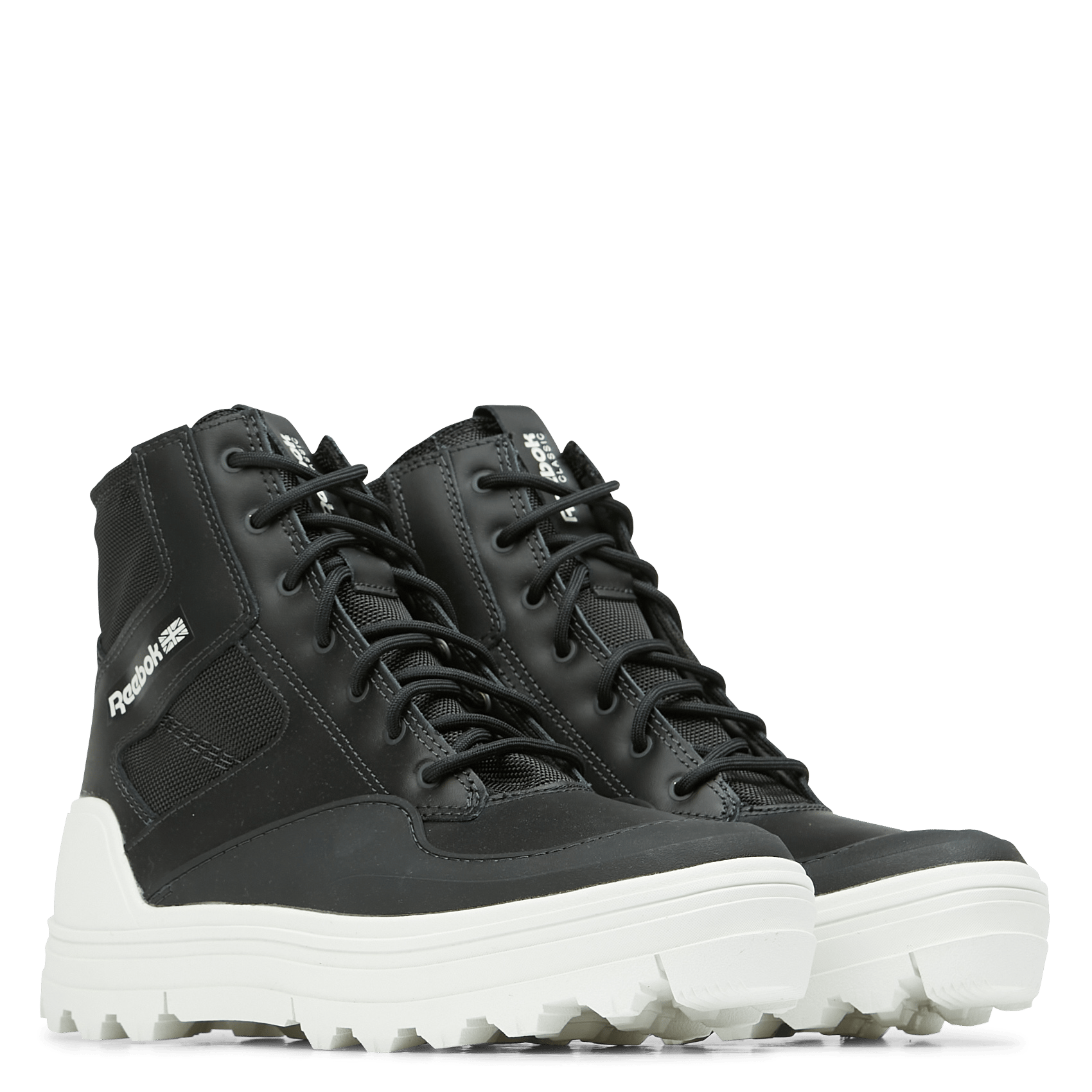 Hoge, Leren Sneakers Nghblk/nghblk/chalk Reebok - Dames | Place des  Tendances