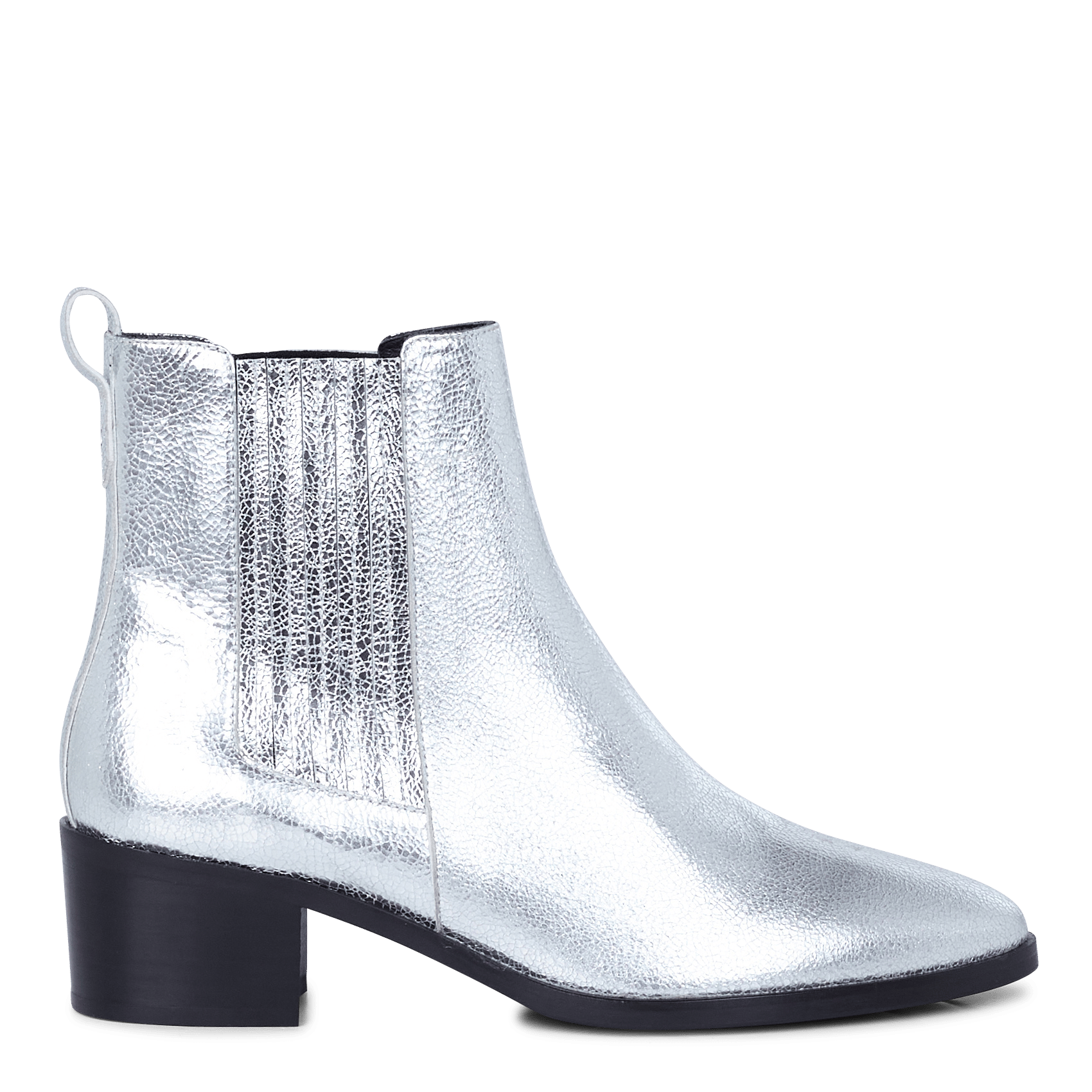 Glanzende, Leren Enkellaarzen Argent Rivecour - Dames | Place des Tendances