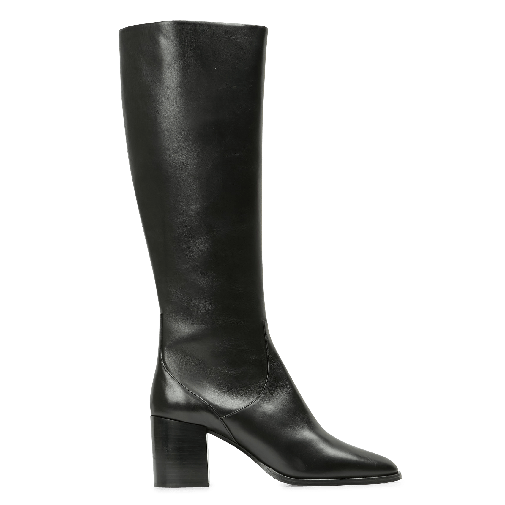 Leren Laarzen Met Hak Noir Rivecour - Dames | Place des Tendances