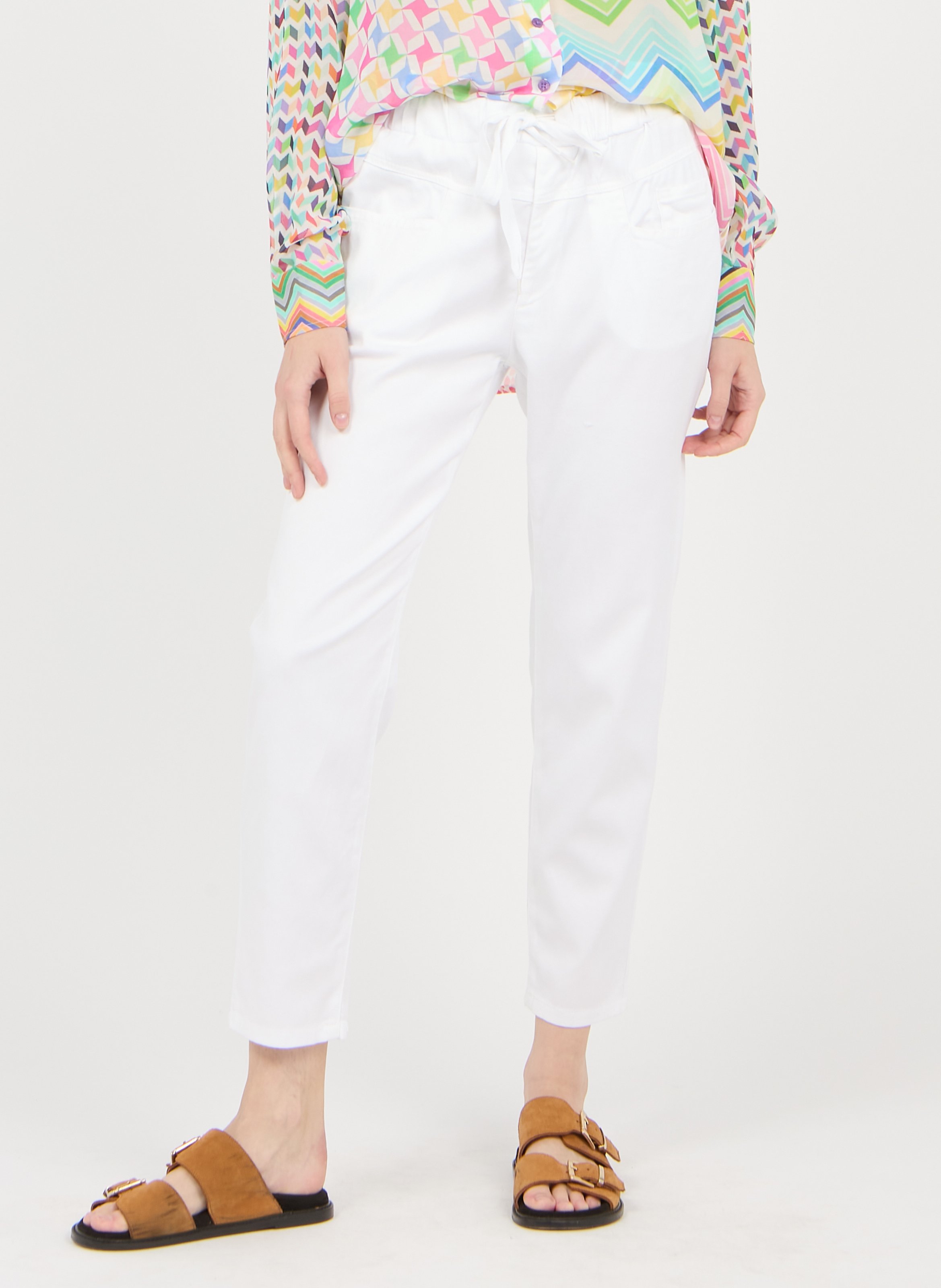 Rechte Broek White Sack S - Dames | Place des Tendances