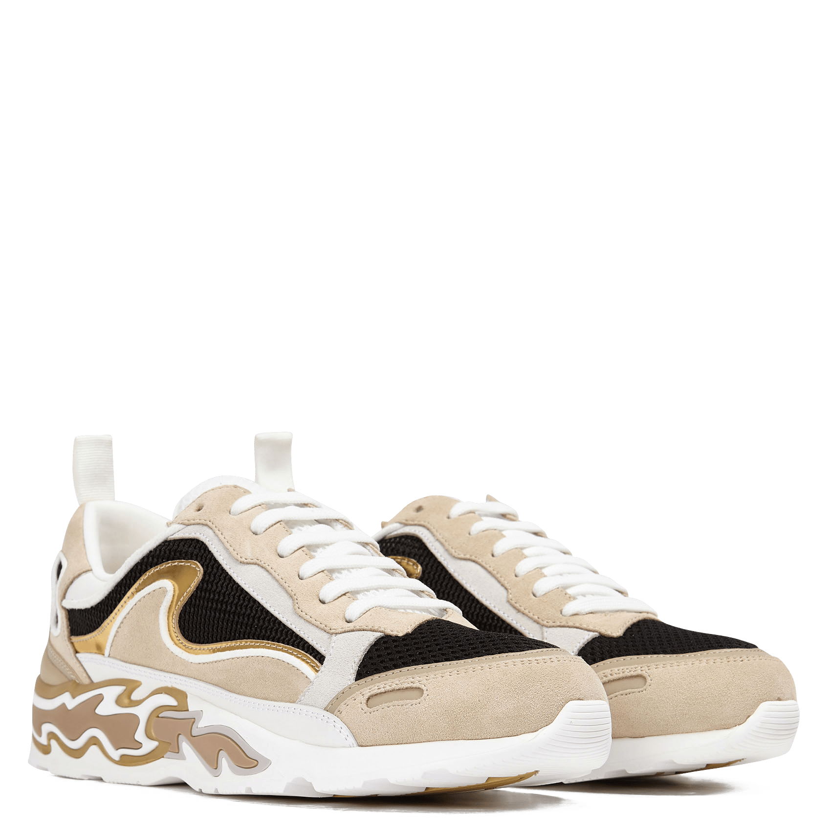 Lage Sneakers Van Mesh Met Motief Op De Zool Or Sandro - Dames | Place des  Tendances