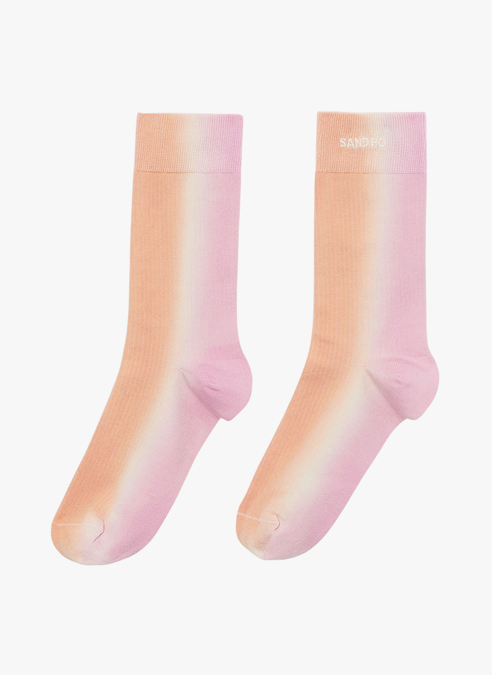 SANDRO Sokken van katoenmix met print | Oranje