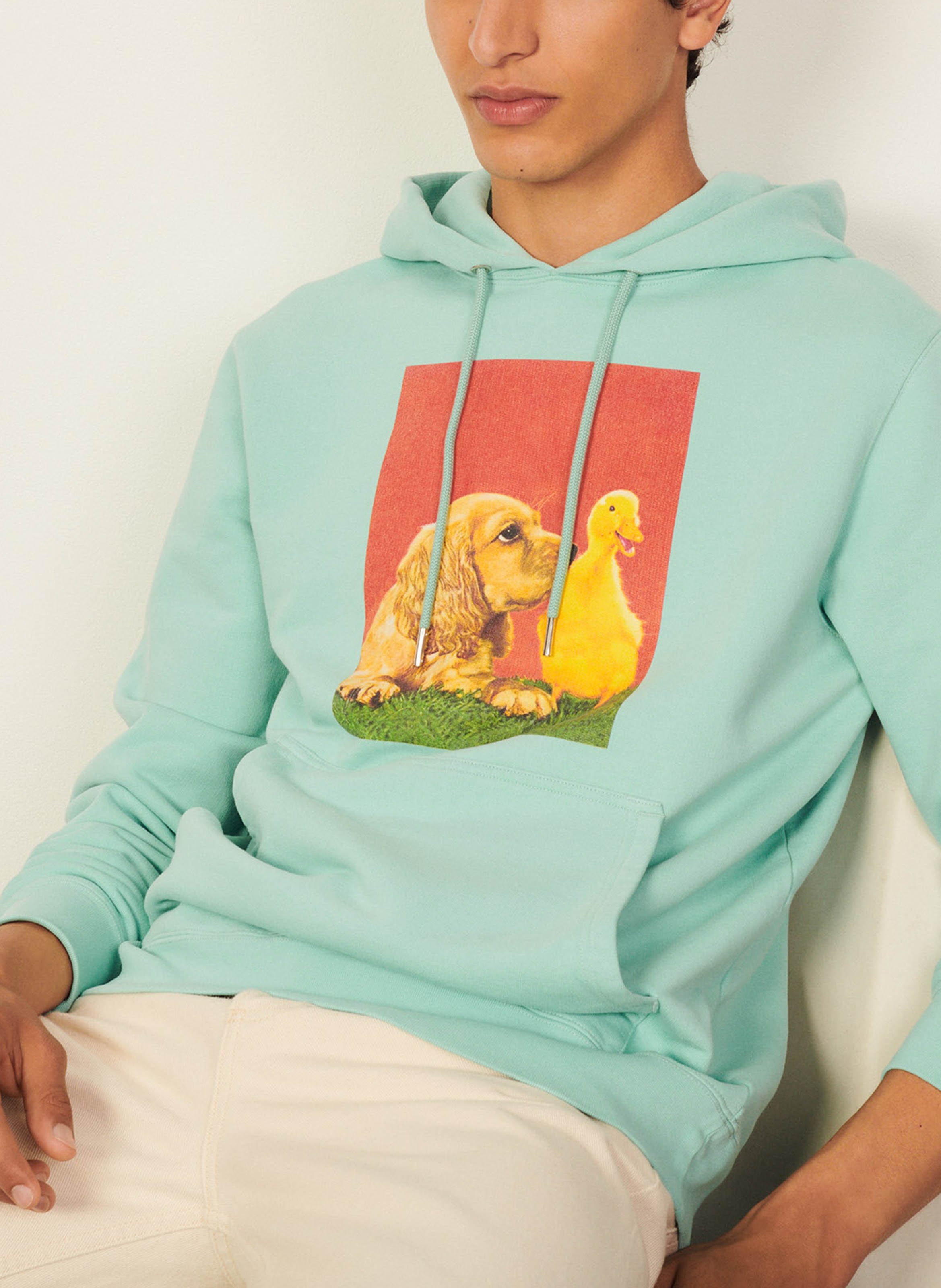 sandro green sweater