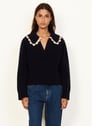 SANDRO Marine Blauw