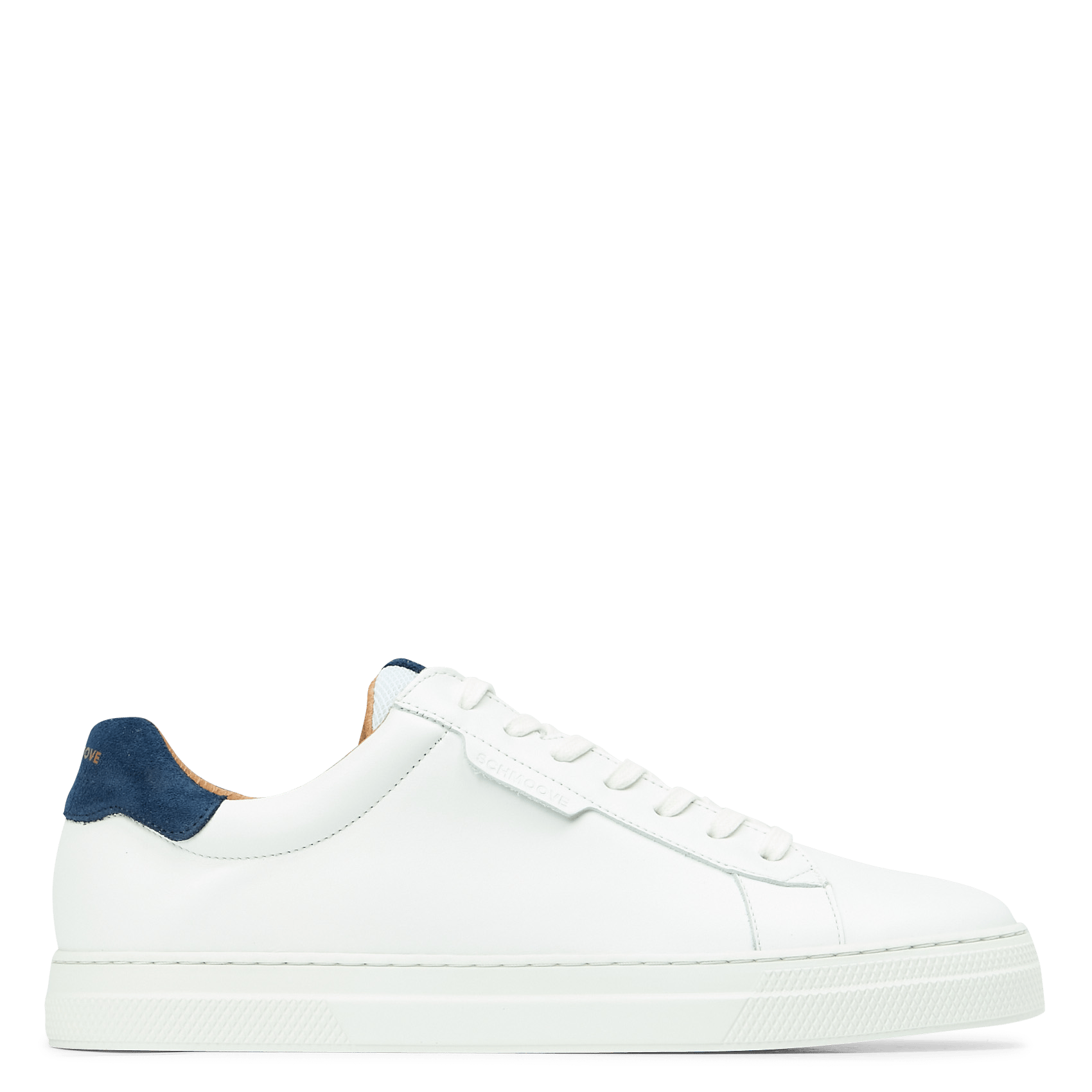 Sale Lage, Leren Sneakers White/blue Schmoove - Heren | Place des Tendances
