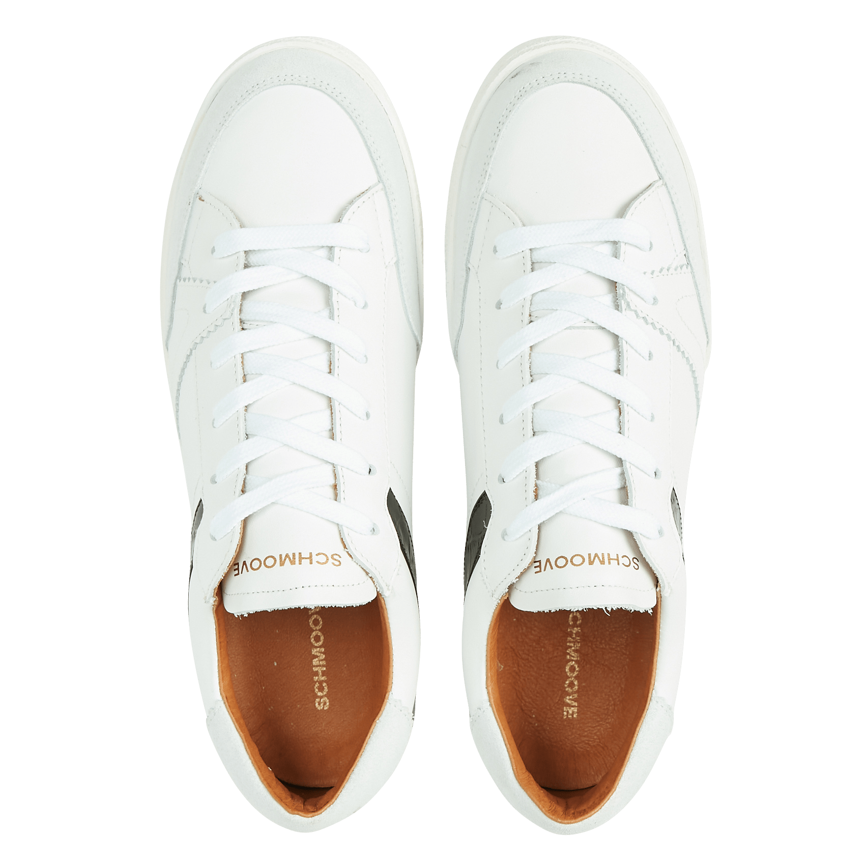 Sale Lage, Leren Sneakers White/black Schmoove - Dames | Place des Tendances