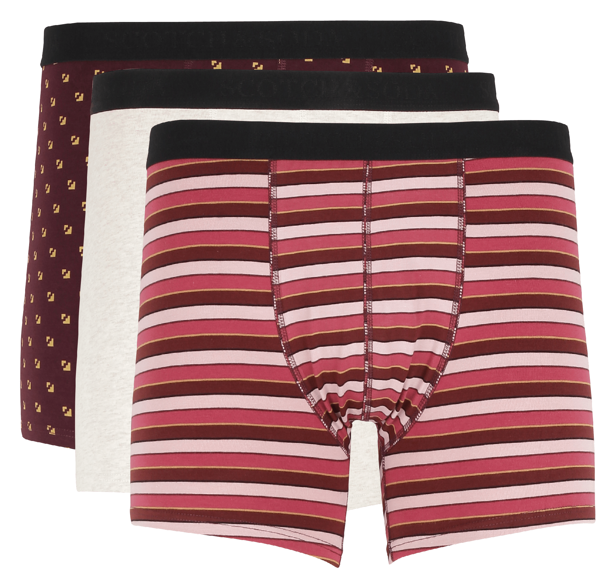 3 Boxershorts Van Stretchkatoen Multicolore Scotch And Soda - Heren | Place  des Tendances