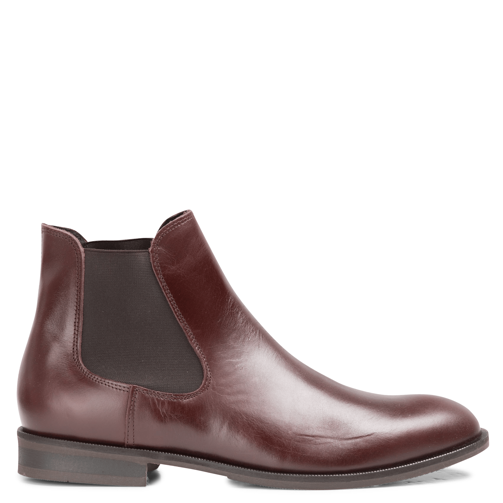 Sale Leren Chelsea-boots Chestnut Selected - Heren | Place des Tendances