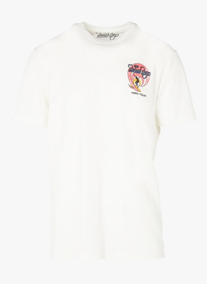 SELECTED T-shirt met ronde hals en print Beige