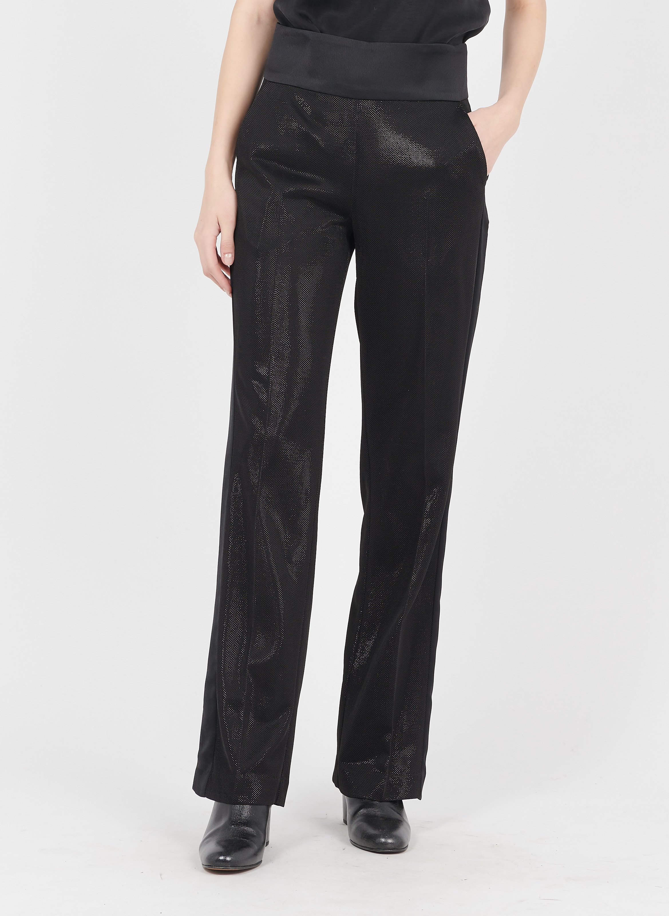 Sale Glanzende Flared Broek Noir Sinequanone - Dames | Place des Tendances