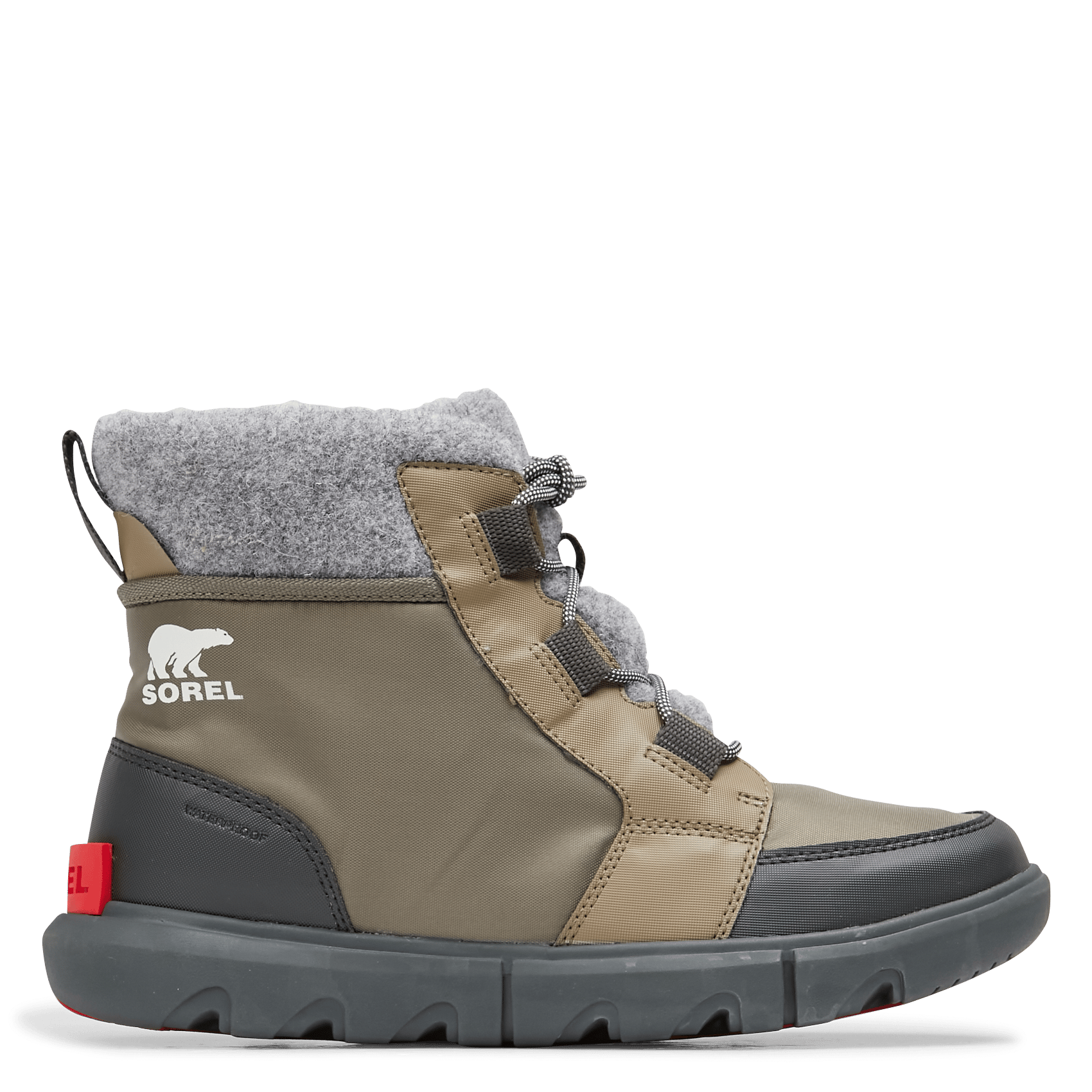 Gevoerde Veterboots Sage, Dark Stone Sorel - Dames | Place des Tendances