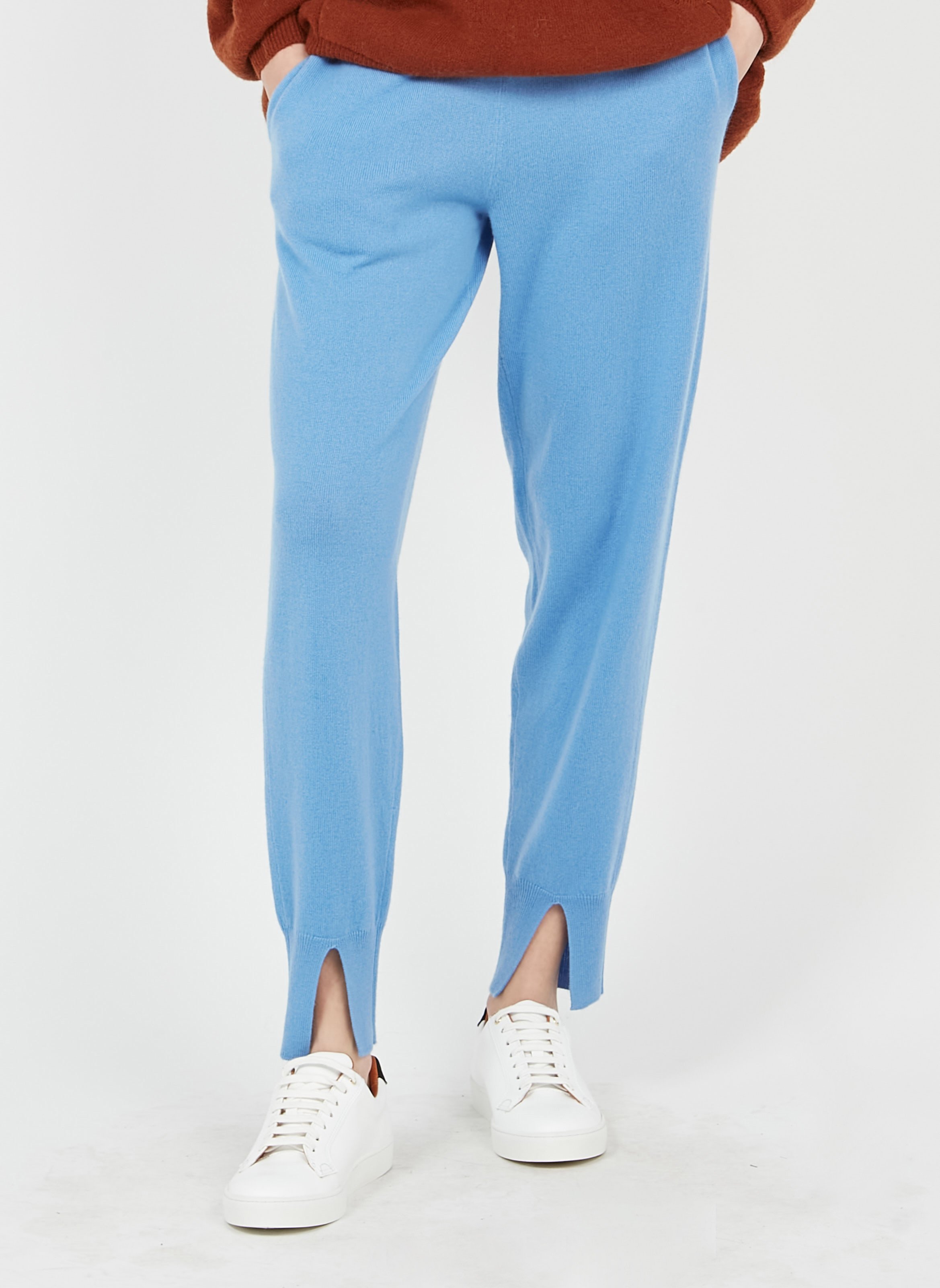 Gebreide sweatpants met cuffed pijpen | Broeken | Scotch \u0026 Soda NL
