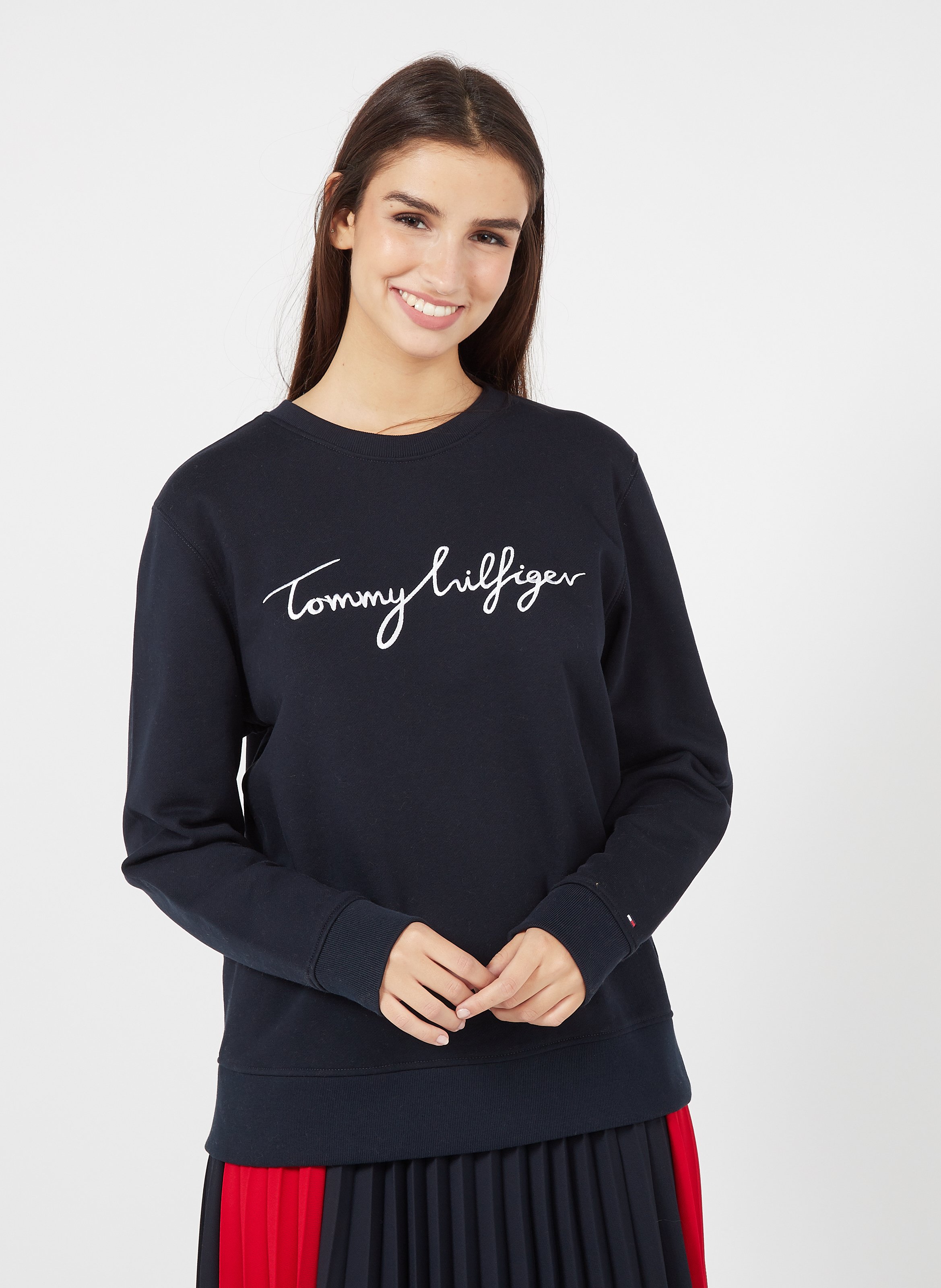 tommy hilfiger sweater dames blauw