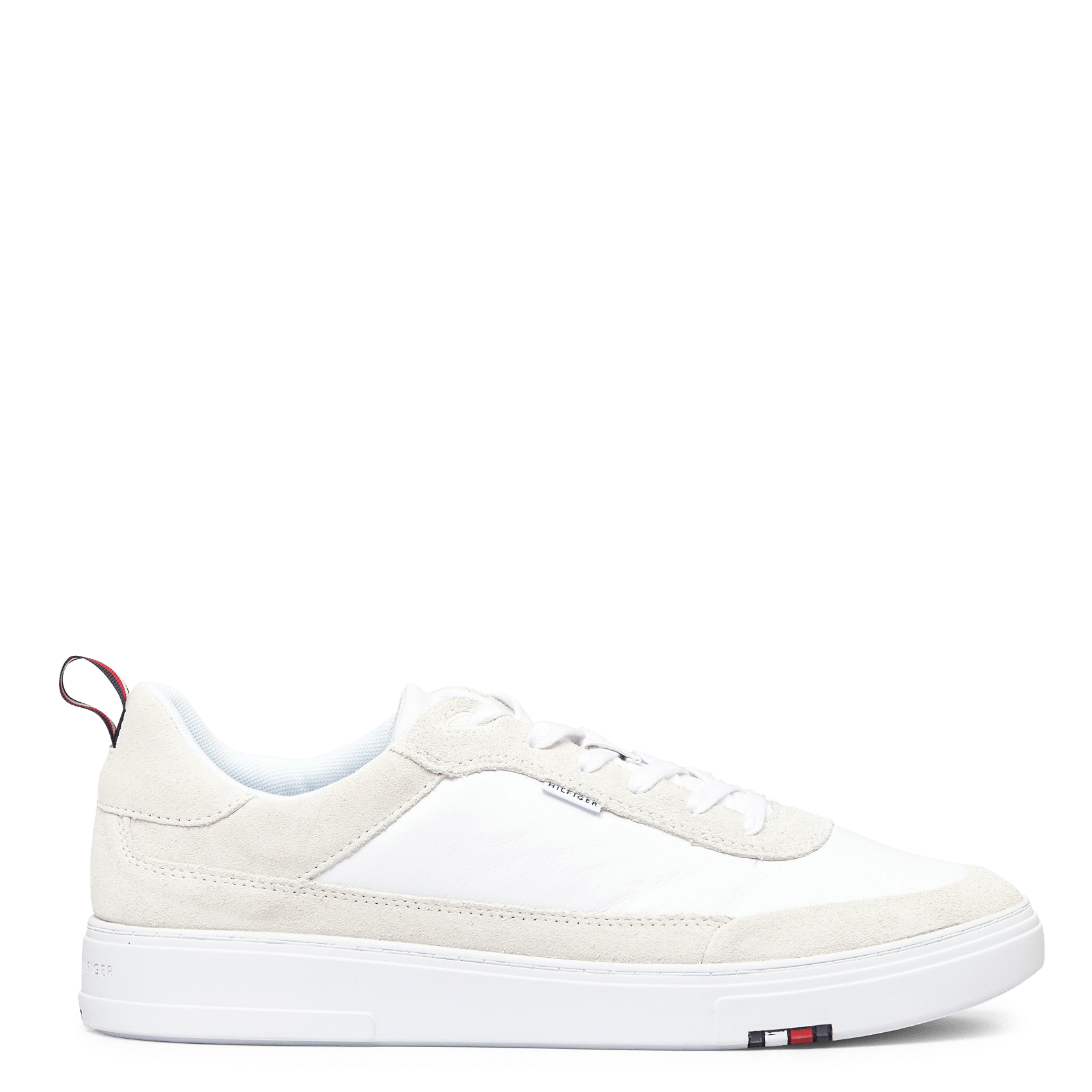Sale Lage, Leren Sneakers White Tommy Hilfiger - Heren | Place des Tendances