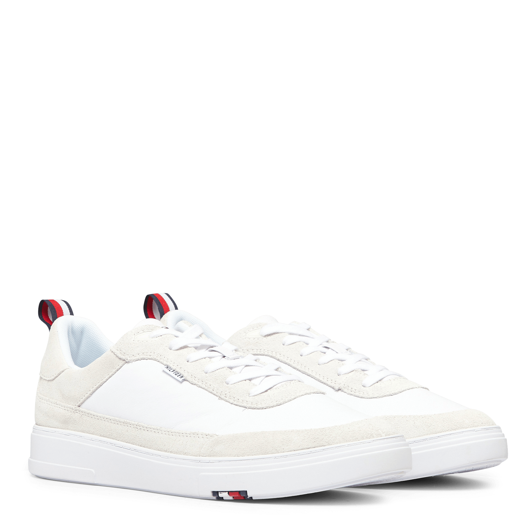 Sale Lage, Leren Sneakers White Tommy Hilfiger - Heren | Place des Tendances