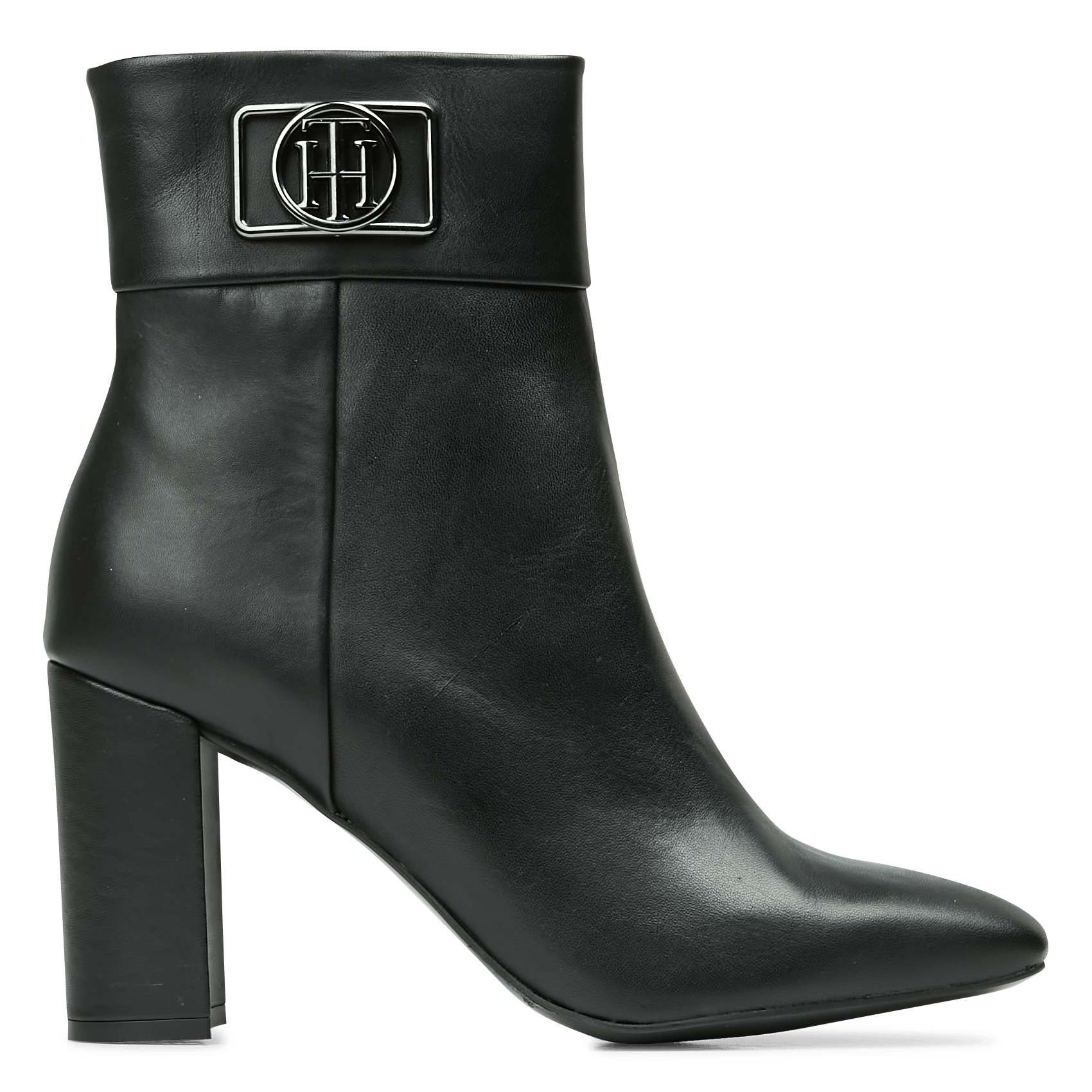 Sale Leren Enkellaarzen Met Hak Black Tommy Hilfiger - Dames | Place des  Tendances