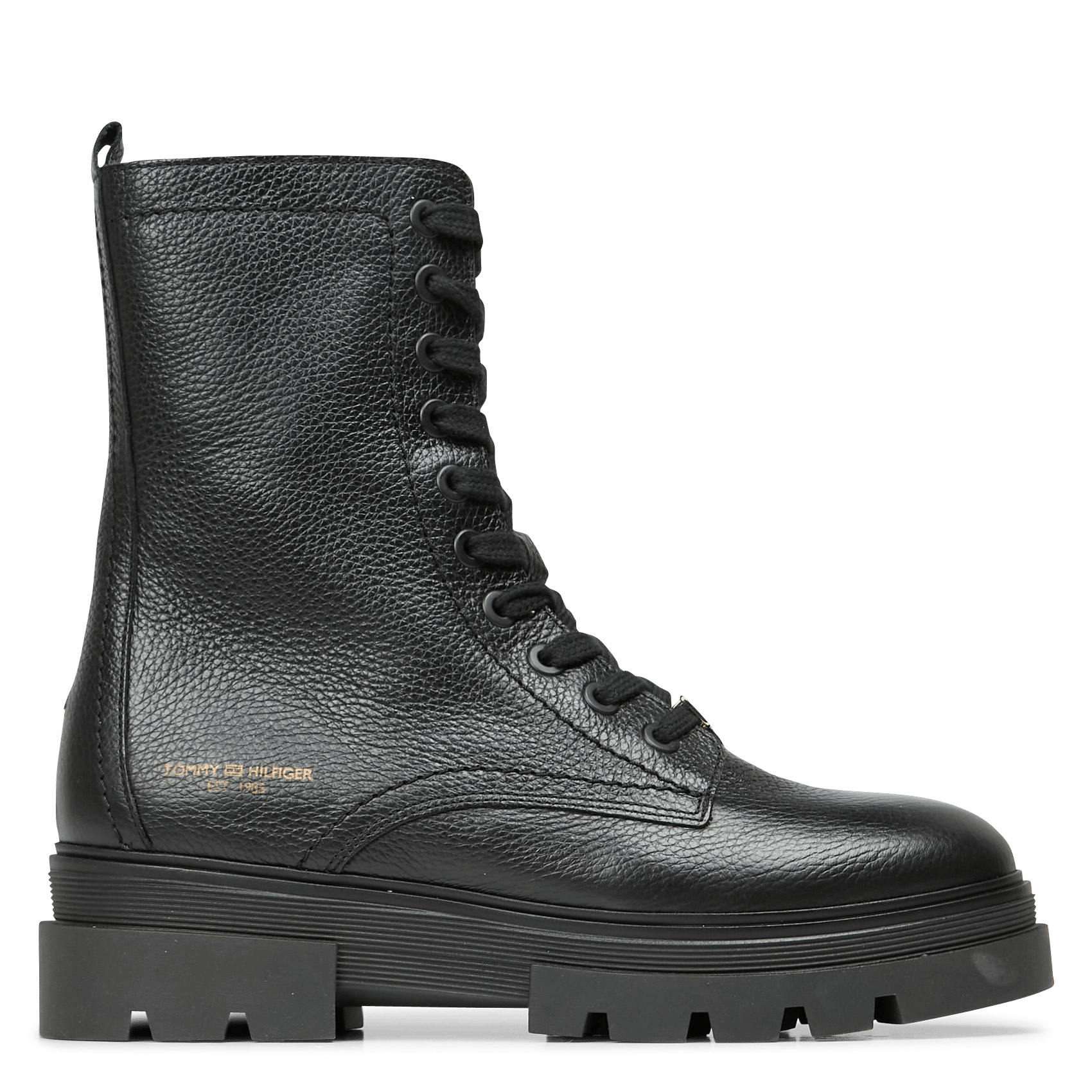 Sale Nerfleren Enkellaarzen Black Tommy Hilfiger - Dames | Place des  Tendances