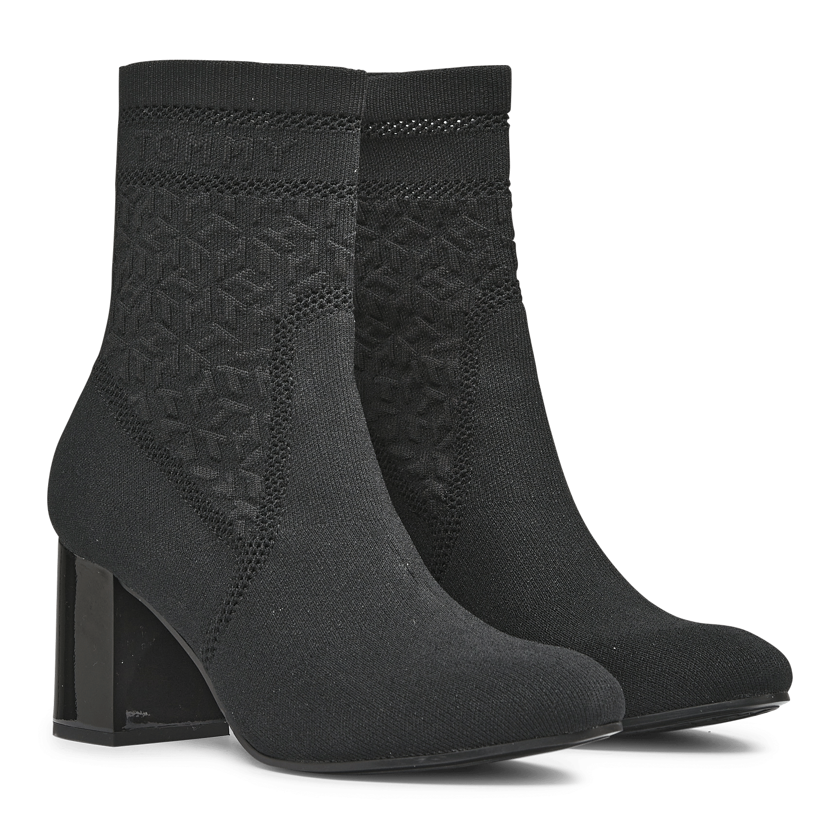 Sale Stoffen Enkellaarzen Met Hak Black Tommy Hilfiger - Dames | Place des  Tendances