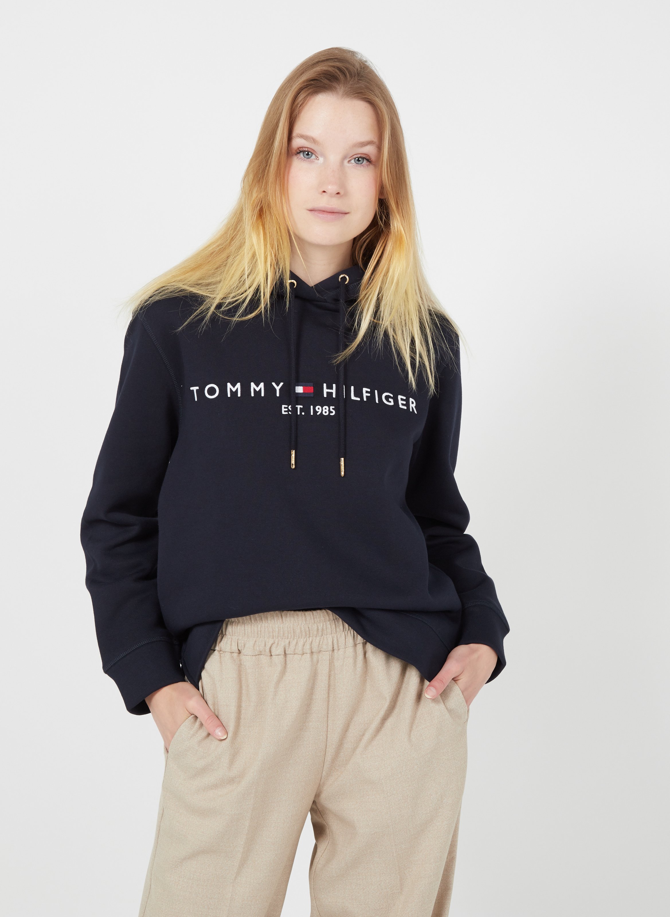 tommy hilfiger sweater dames blauw