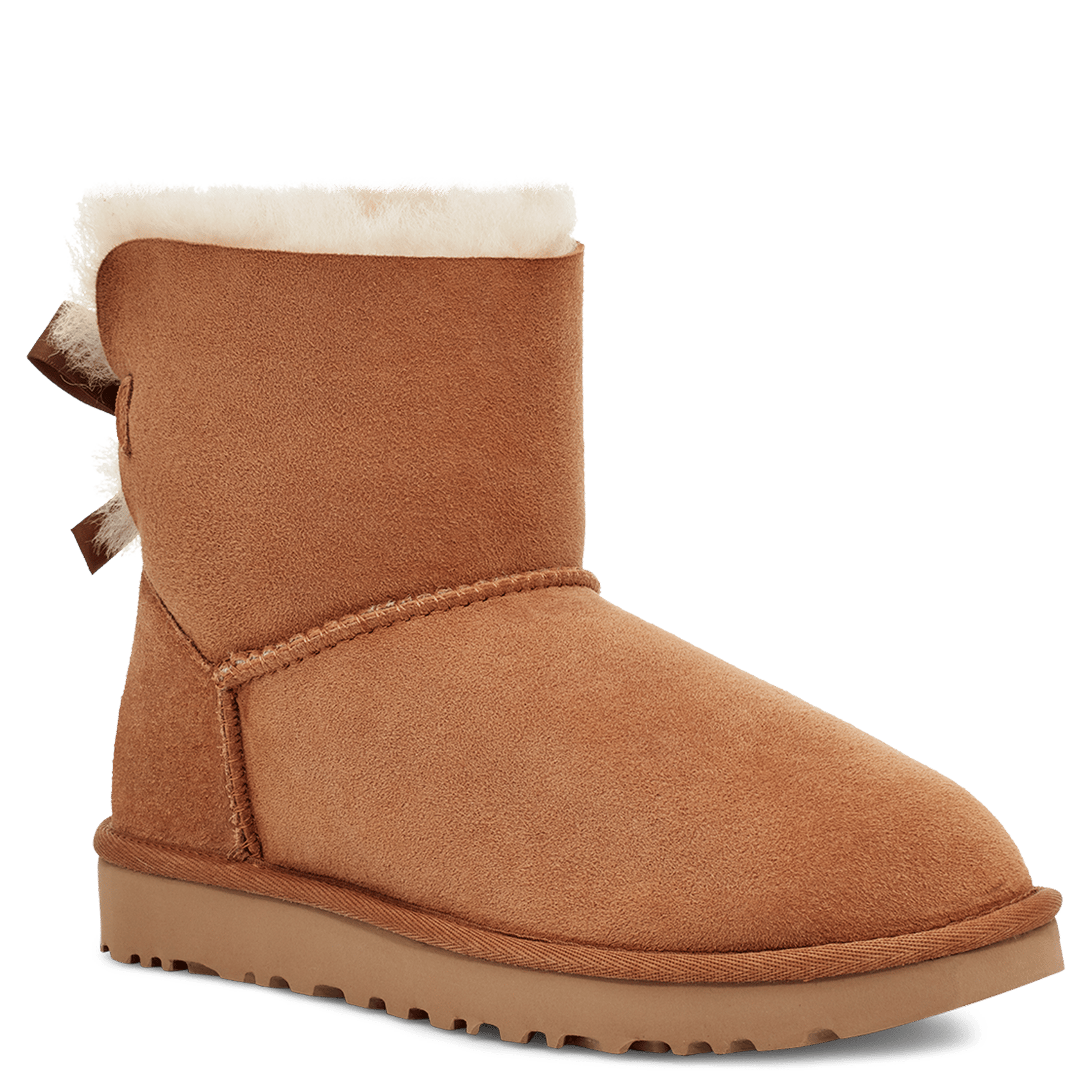 Gevoerde, Leren Boots Chestnut Ugg - Dames | Place des Tendances