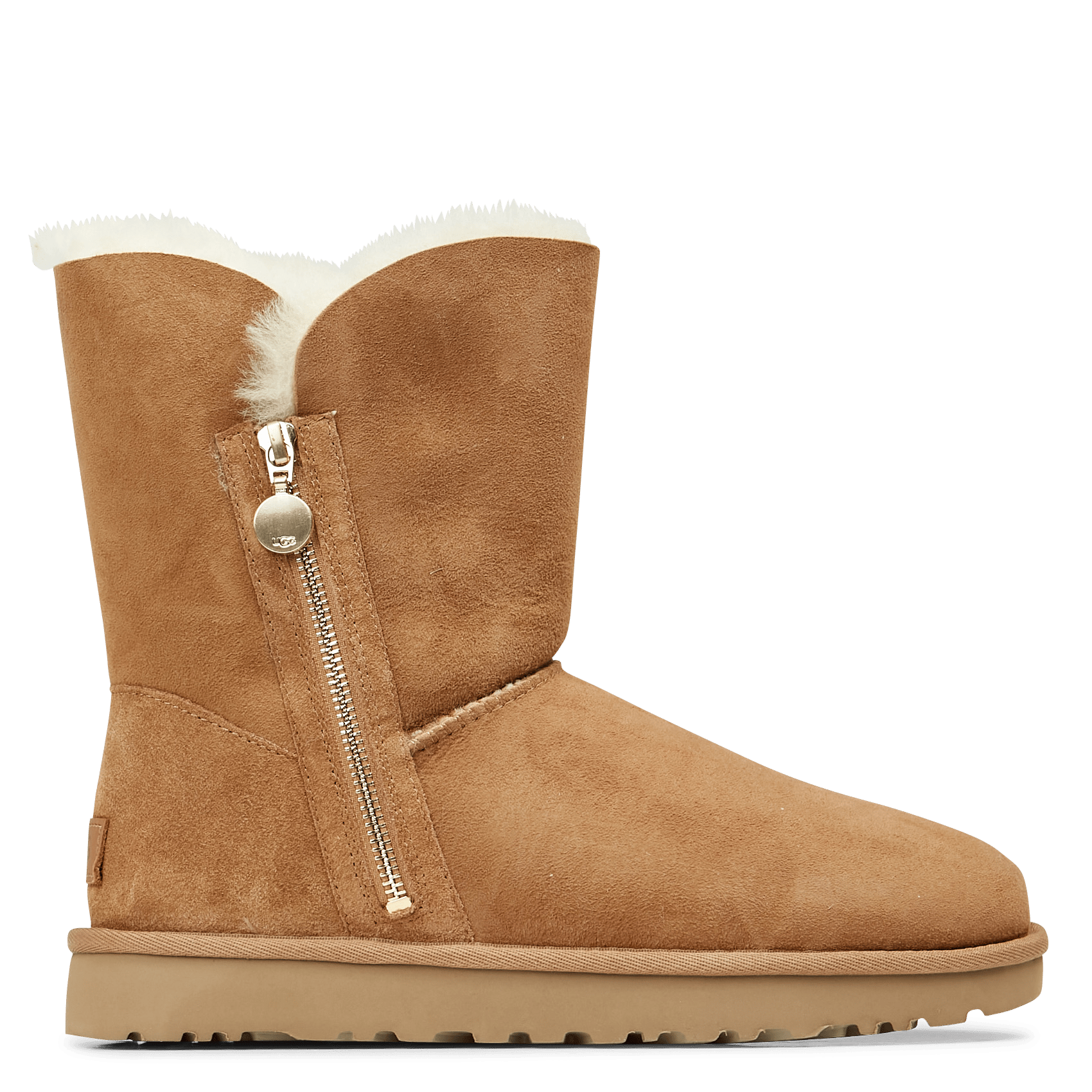 Leren Laarzen Met Rits Chestnut Ugg - Dames | Place des Tendances